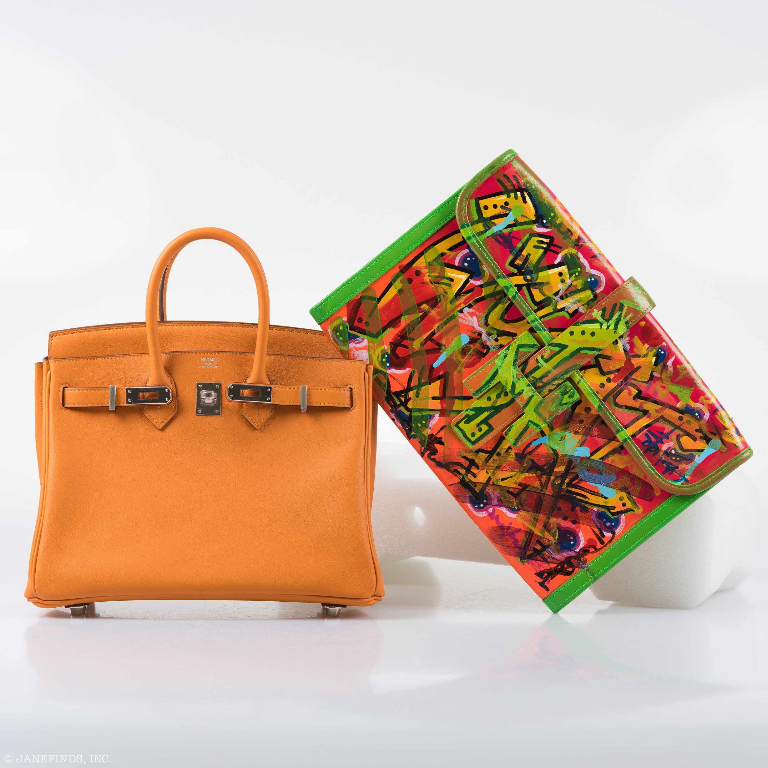 Hermès Jige MM Vache Naturelle "Sonder Wytai" * JaneFinds Custom Shop