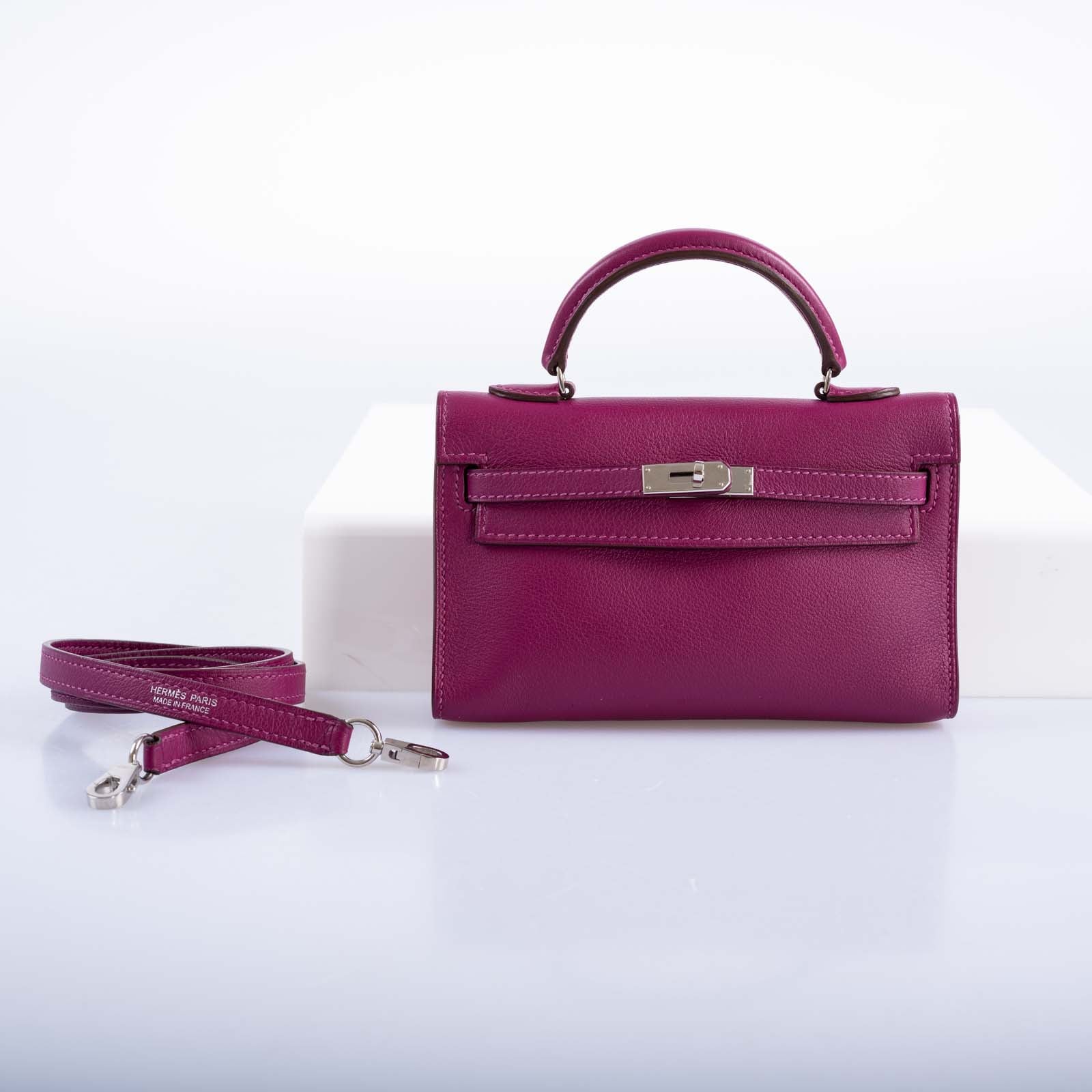 Hermès Kelly 15 Micro Tosca Swift with Palladium Hardware