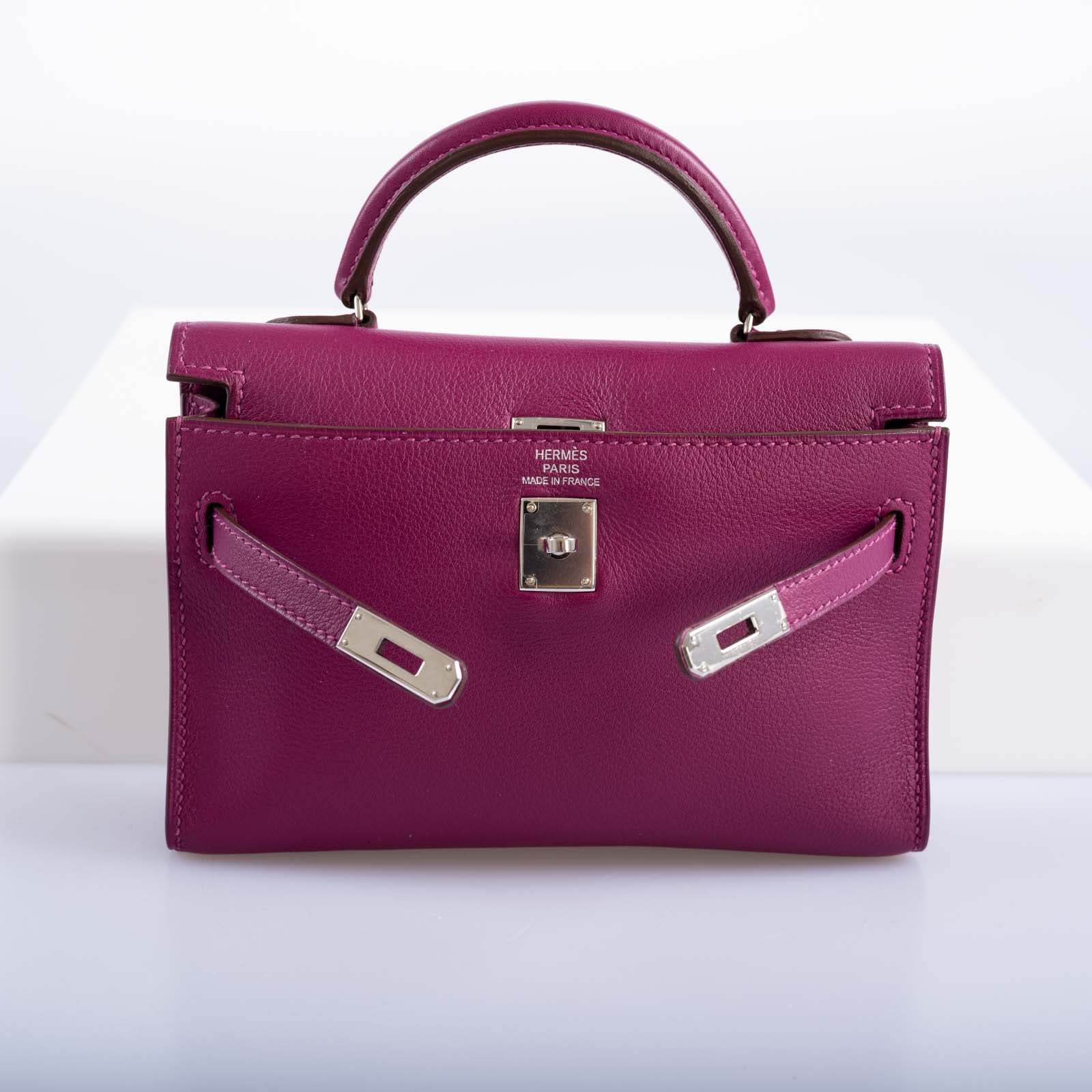 Hermès Kelly 15 Micro Tosca Swift with Palladium Hardware