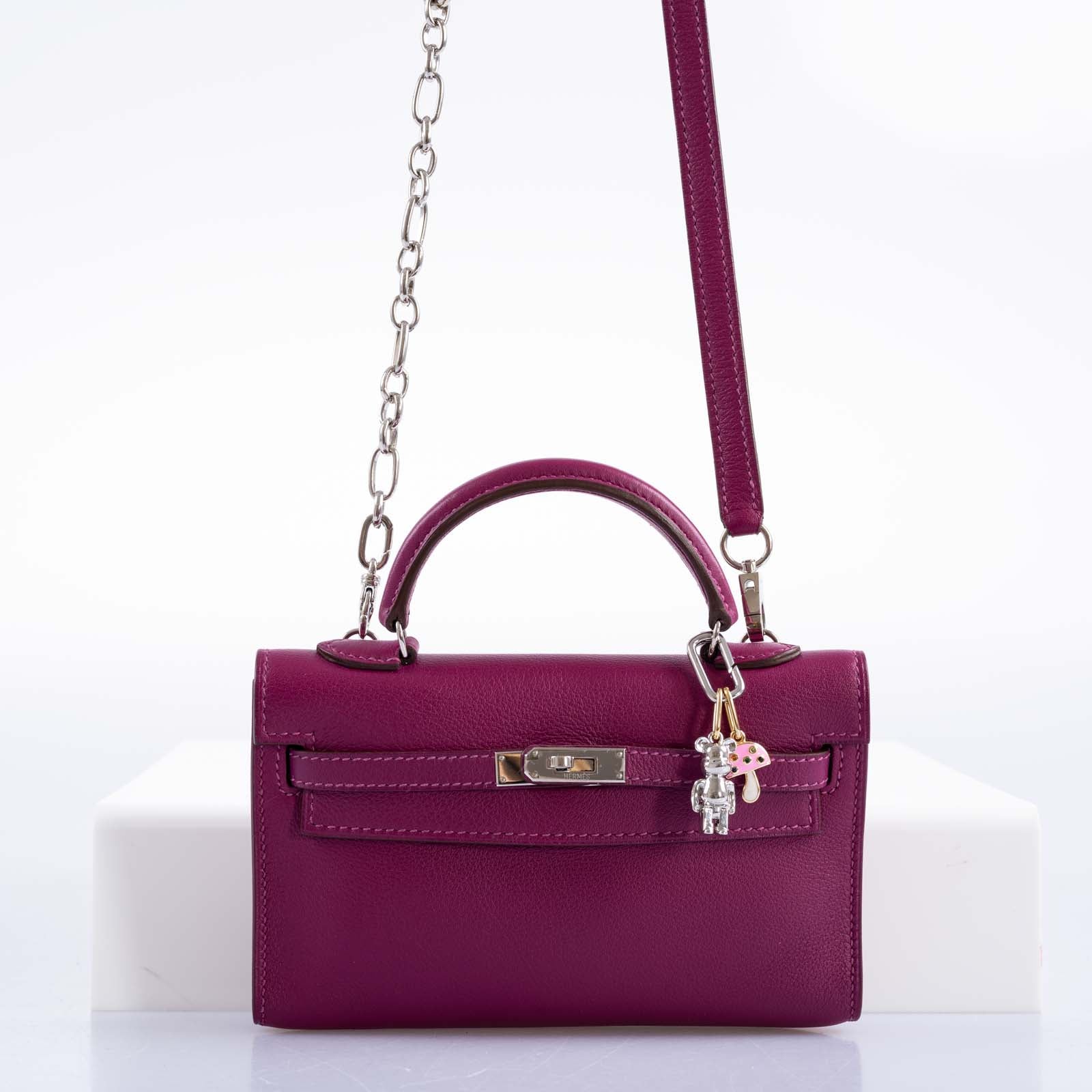 Hermès Kelly 15 Micro Tosca Swift with Palladium Hardware