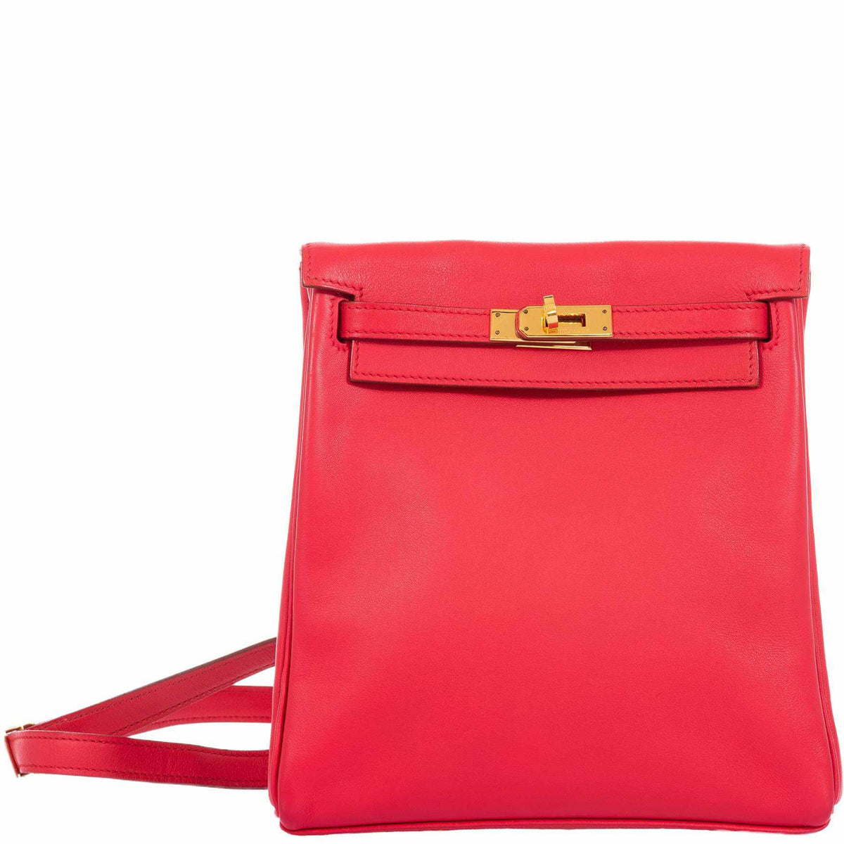 Hermes Red Backpack NEW HERMES ROUGE H RED BIRKIN 25 BOX LEATHER SELLIER GHW BAG  main image 3