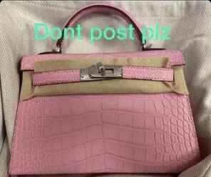 Hermès Kelly 20 Mini Bubblegum Pink 5p Matte Alligator Palladium Hardware