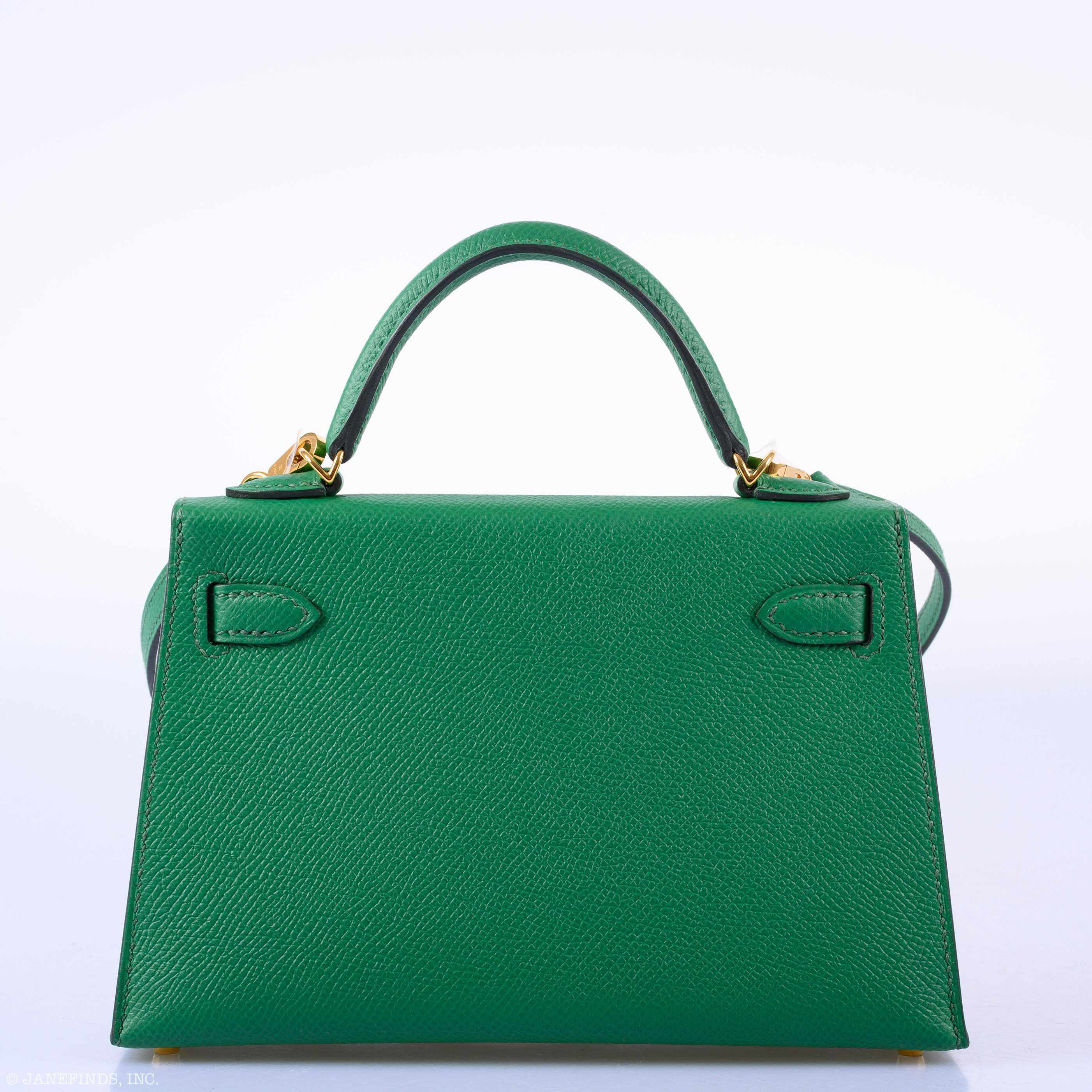 Hermès Kelly 20 Mini II Sellier Cactus Epsom Gold Hardware - 2020, Y