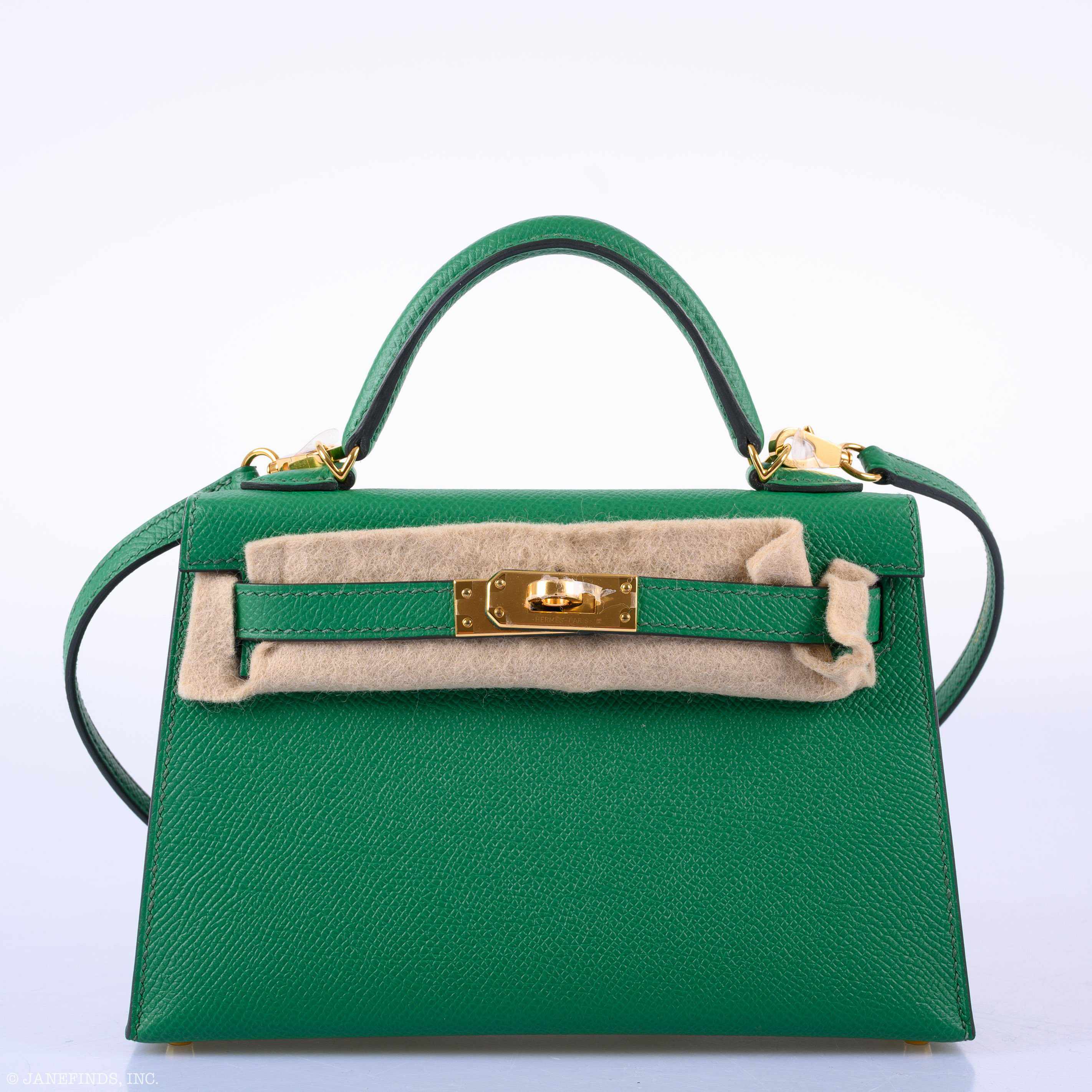 Hermès Kelly 20 Mini II Sellier Cactus Epsom Gold Hardware