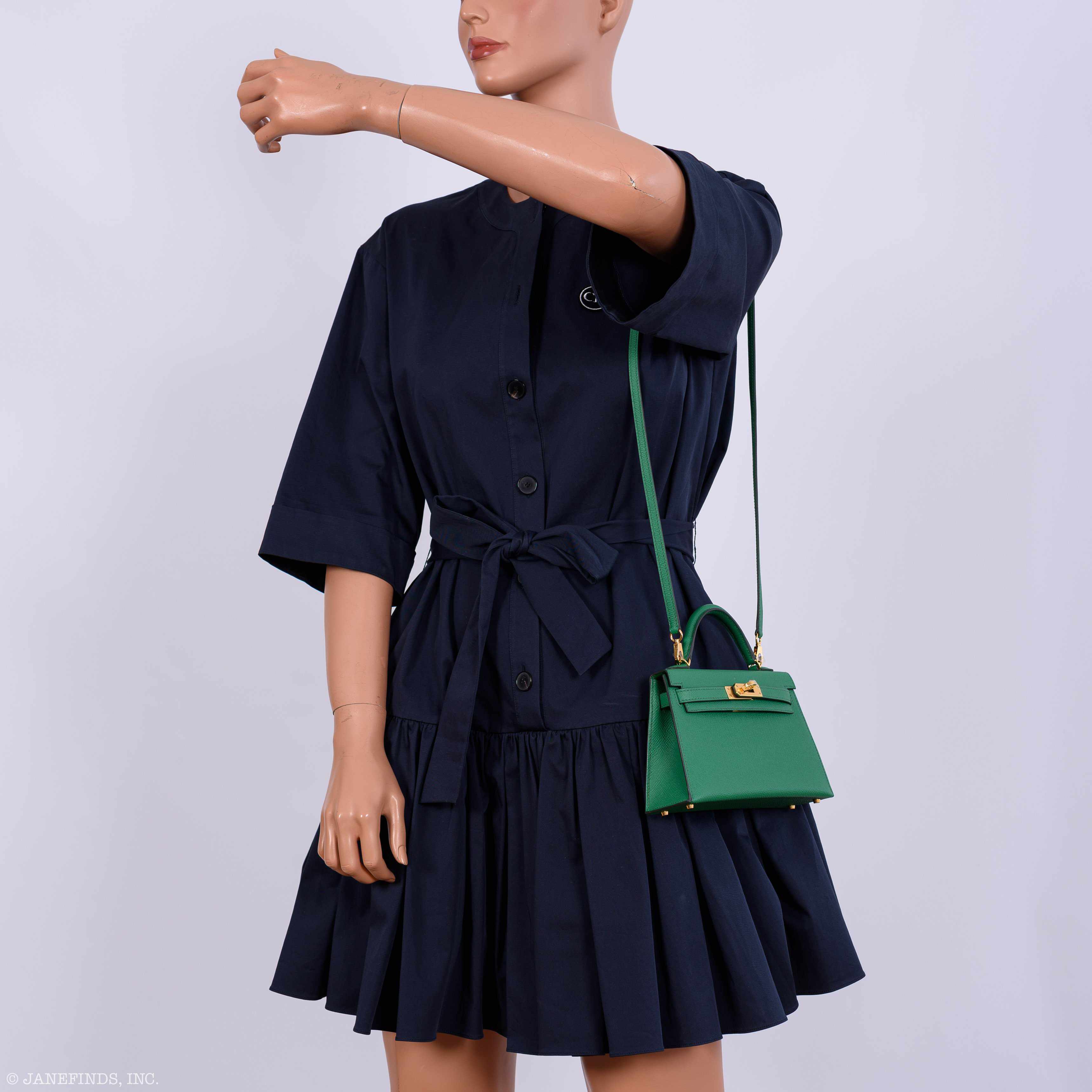 Hermès Kelly 20 Mini II Sellier Cactus Epsom Hardware - 2020, Y