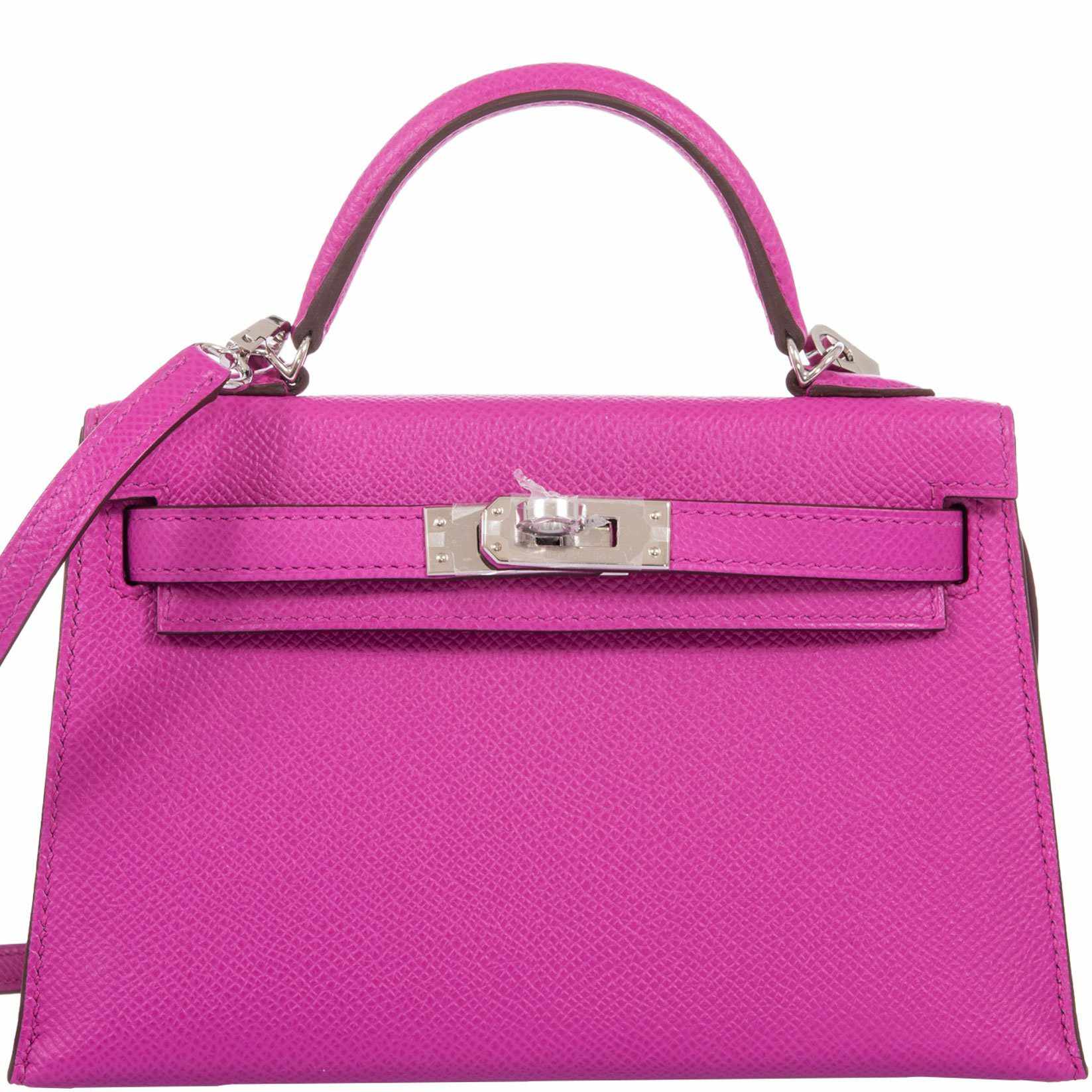 Hermes Gris Asphalte Epsom Mini Kelly II 20 cm Pochette Bag Handbag –  MAISON de LUXE