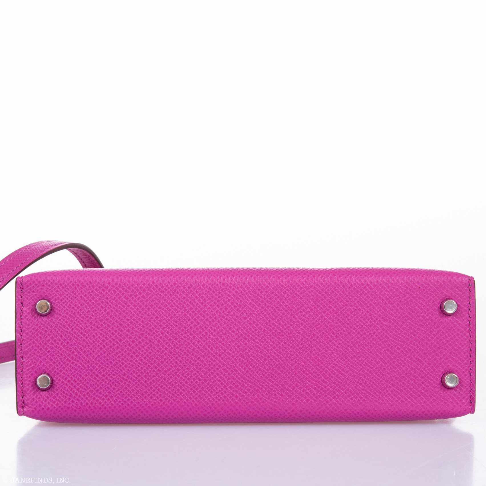 Hermès Kelly 20 Mini II Sellier Magnolia Epsom leather Palladium Hardware