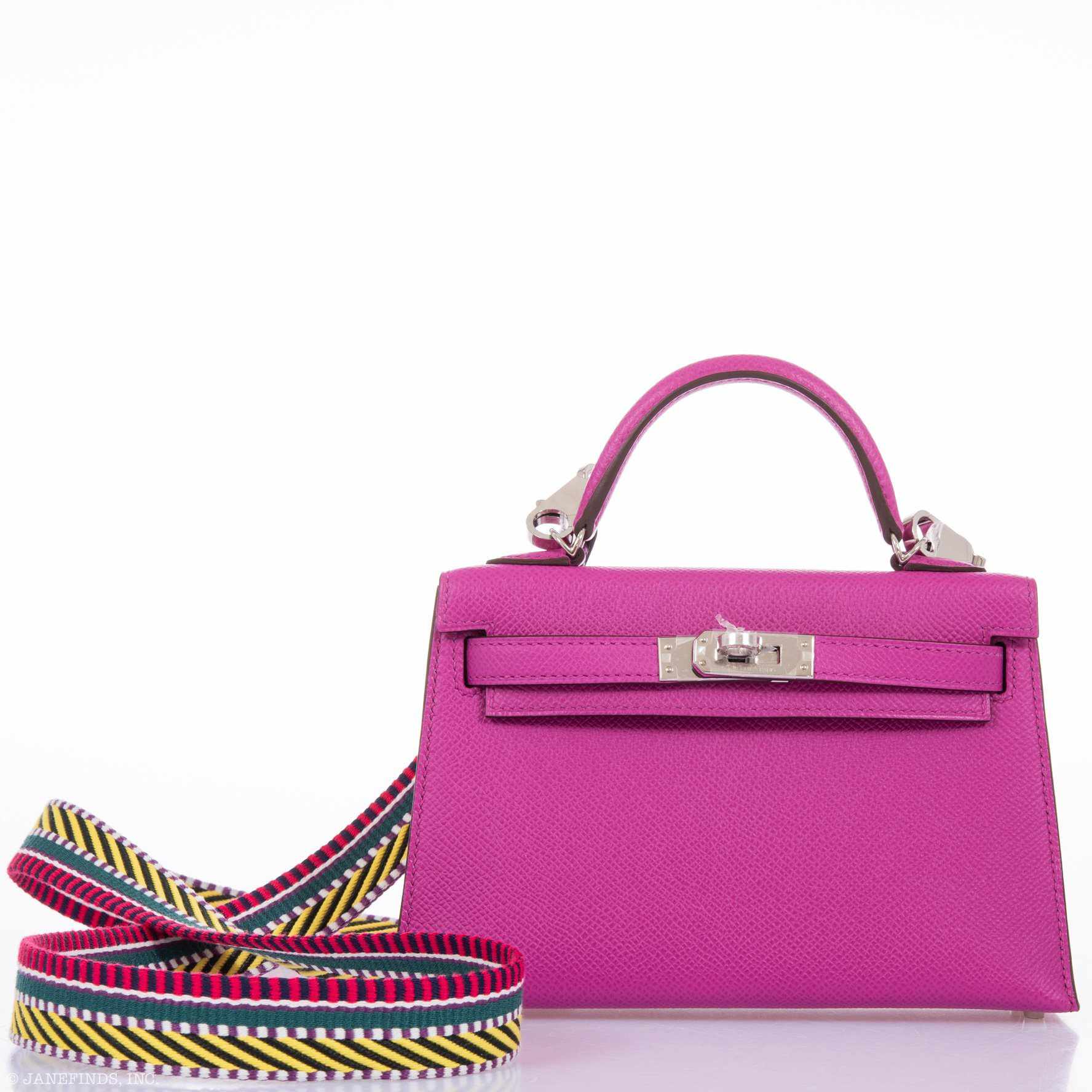 Hermès Kelly 20 Mini II Sellier Magnolia Epsom leather Palladium Hardware