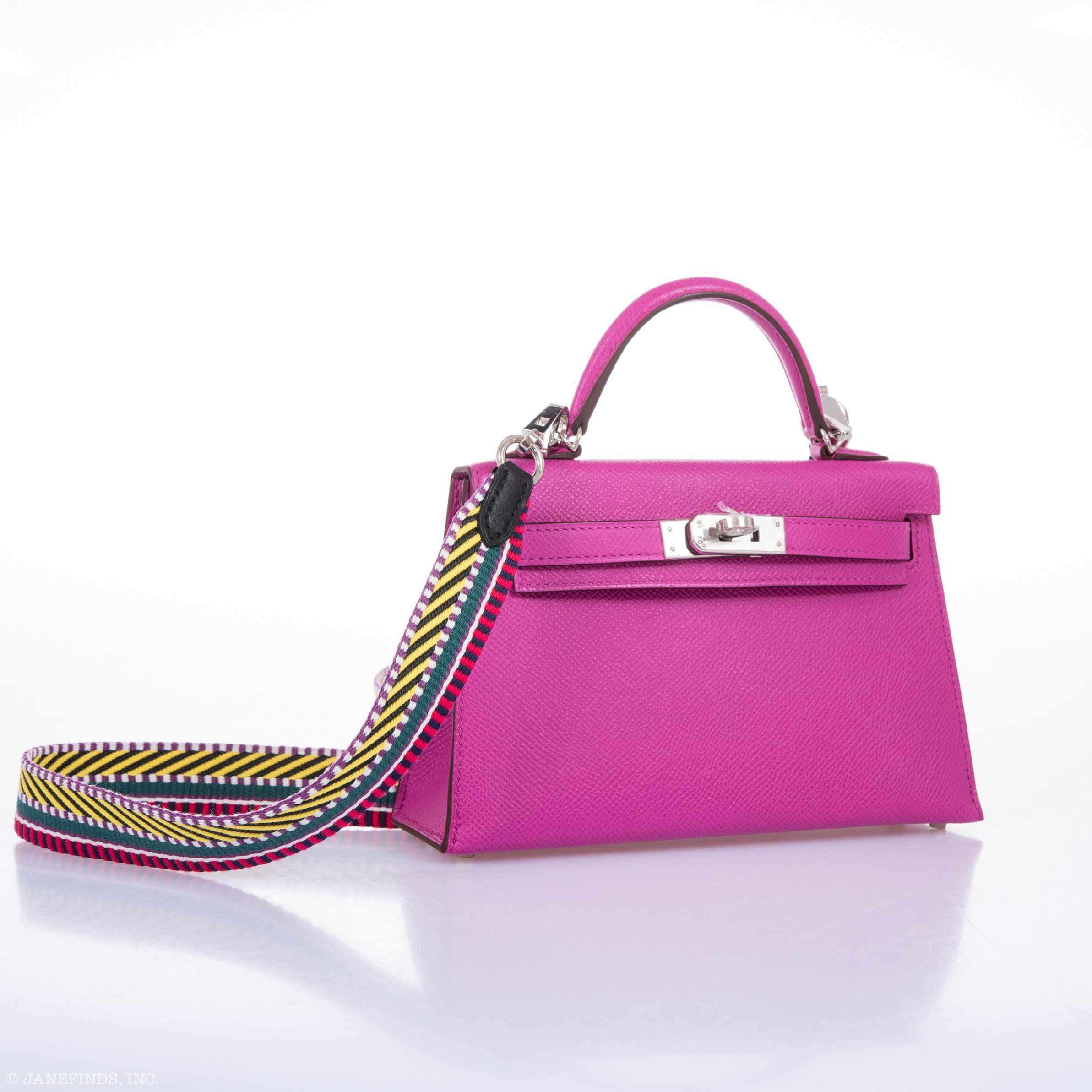 Hermès Kelly 20 Mini II Sellier Magnolia Epsom leather Palladium Hardware