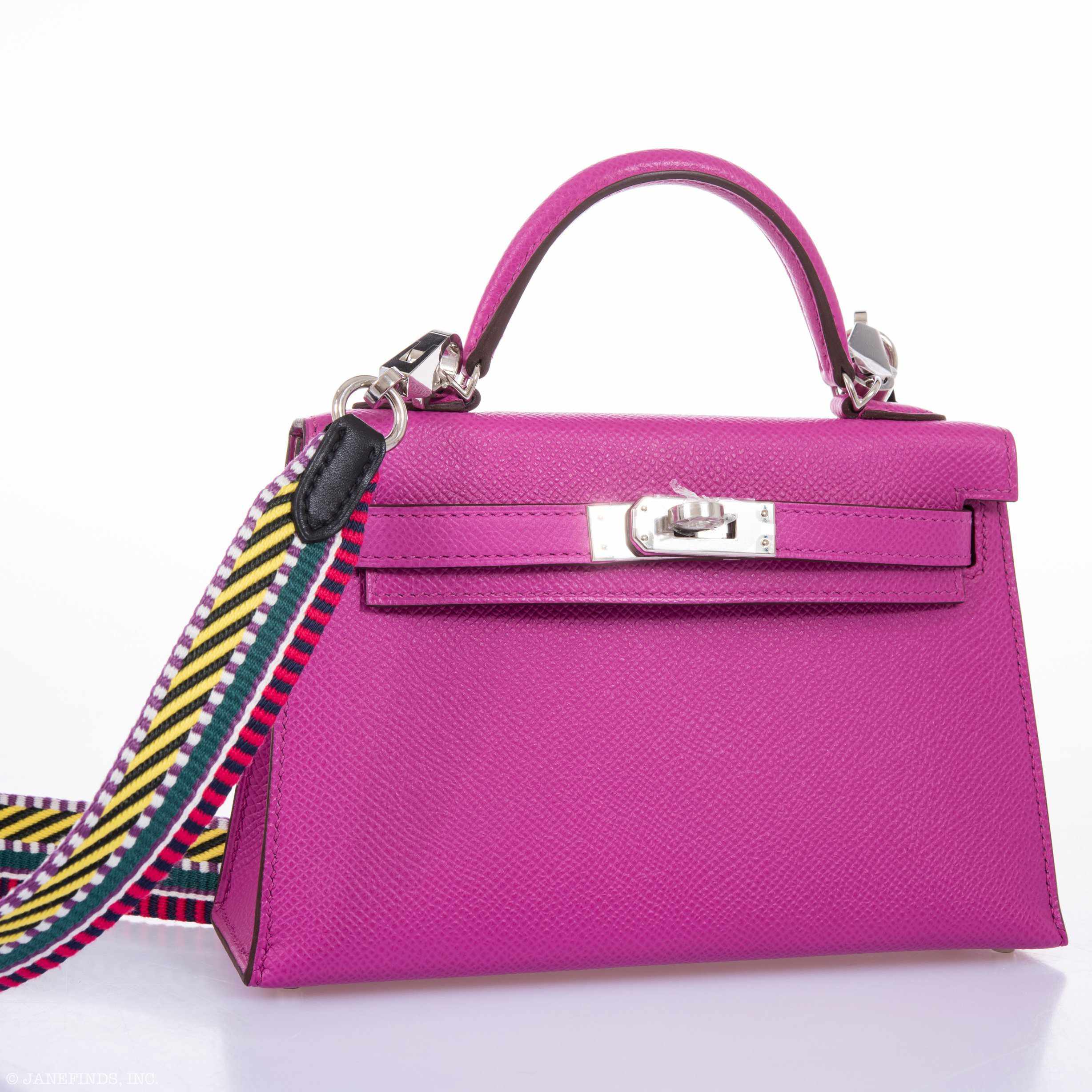 Hermès Kelly 20 Mini II Sellier Magnolia Epsom leather Palladium Hardware