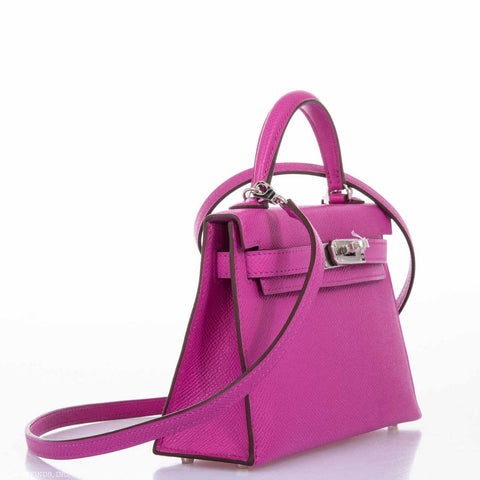 Hermès Kelly 20 Mini II Sellier Magnolia Epsom leather Palladium Hardware