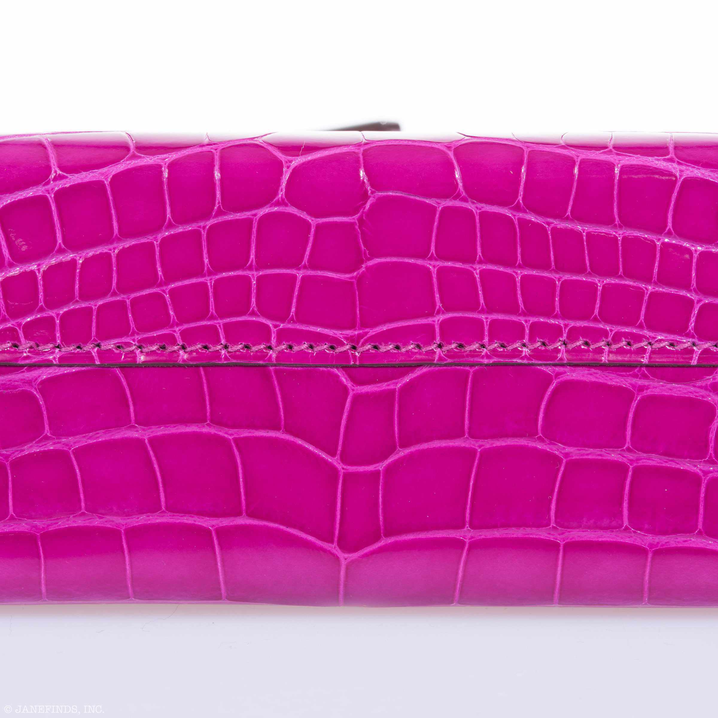 Hermès Kelly 20 Mini II Sellier Rose Scheherazade Alligator Palladium Hardware - 2019