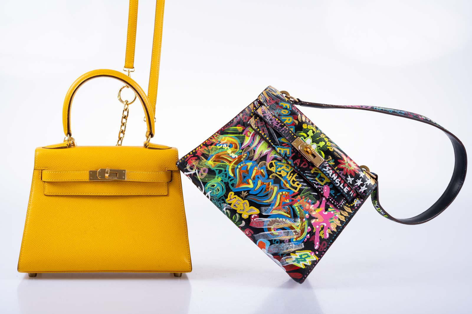 Hermès Kelly 20 Mini Sellier Jaune Courchevel leather Gold Hardware