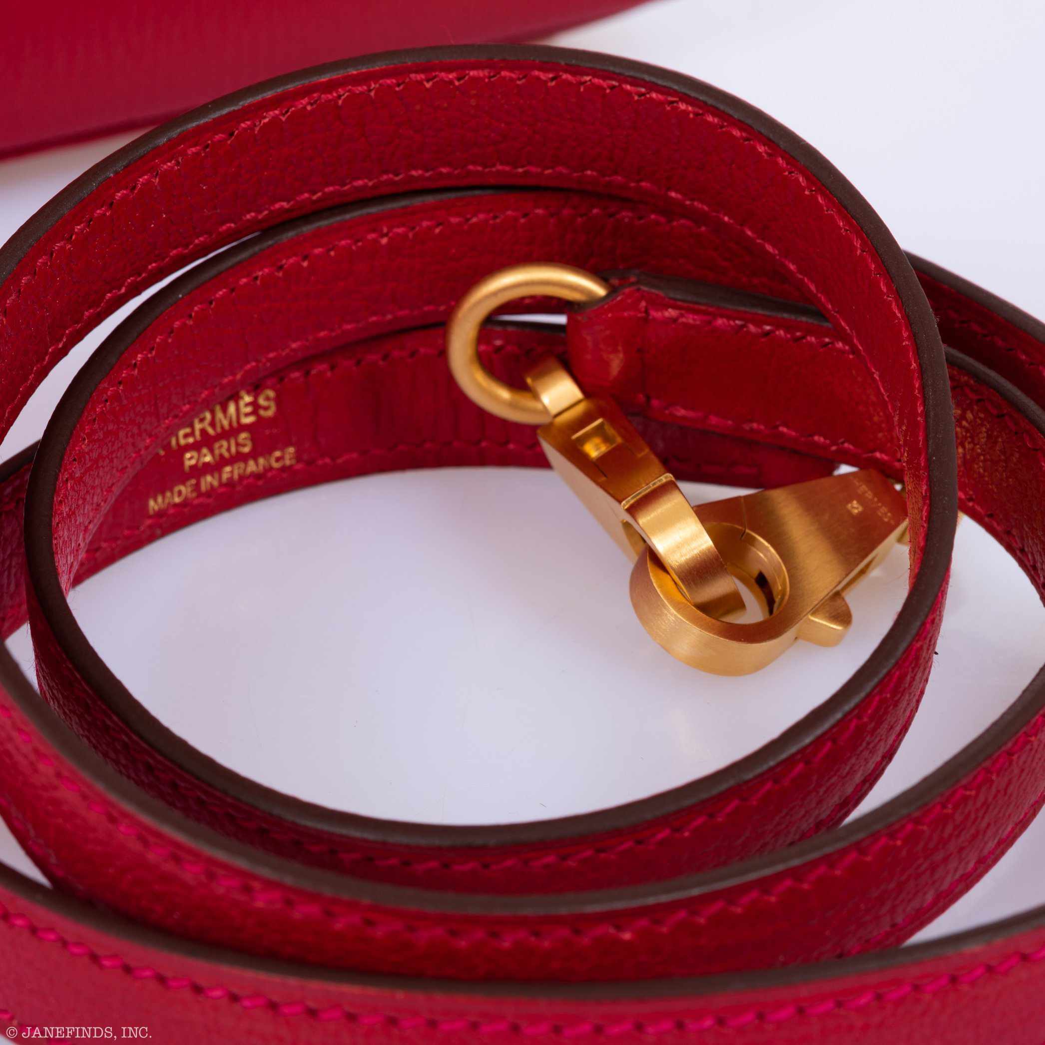 Hermès Kelly 25 HSS Sellier Rouge Casaque Chevre Goat Brushed Gold Hardware - Special Order