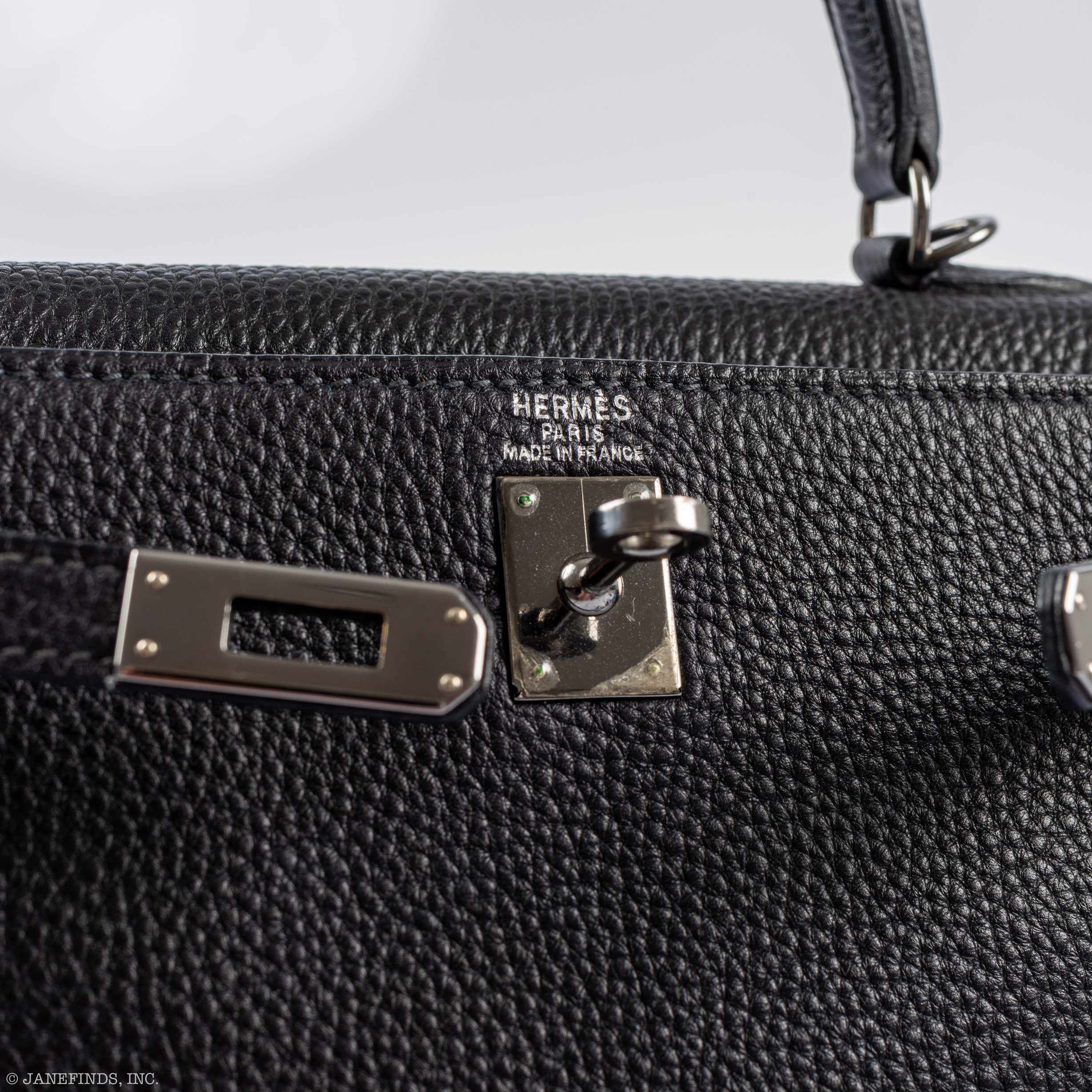 Hermès Kelly 25 Retourne Blue Indigo & Turquoise Clemence Ruthenium Hardware - Special Edition