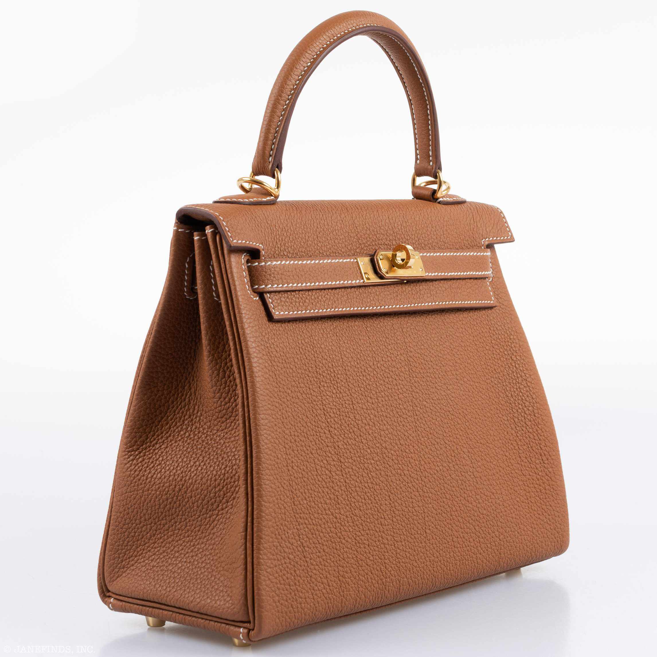 Hermès Kelly 25 Retourne Gold Togo Gold Hardware - 2019, D