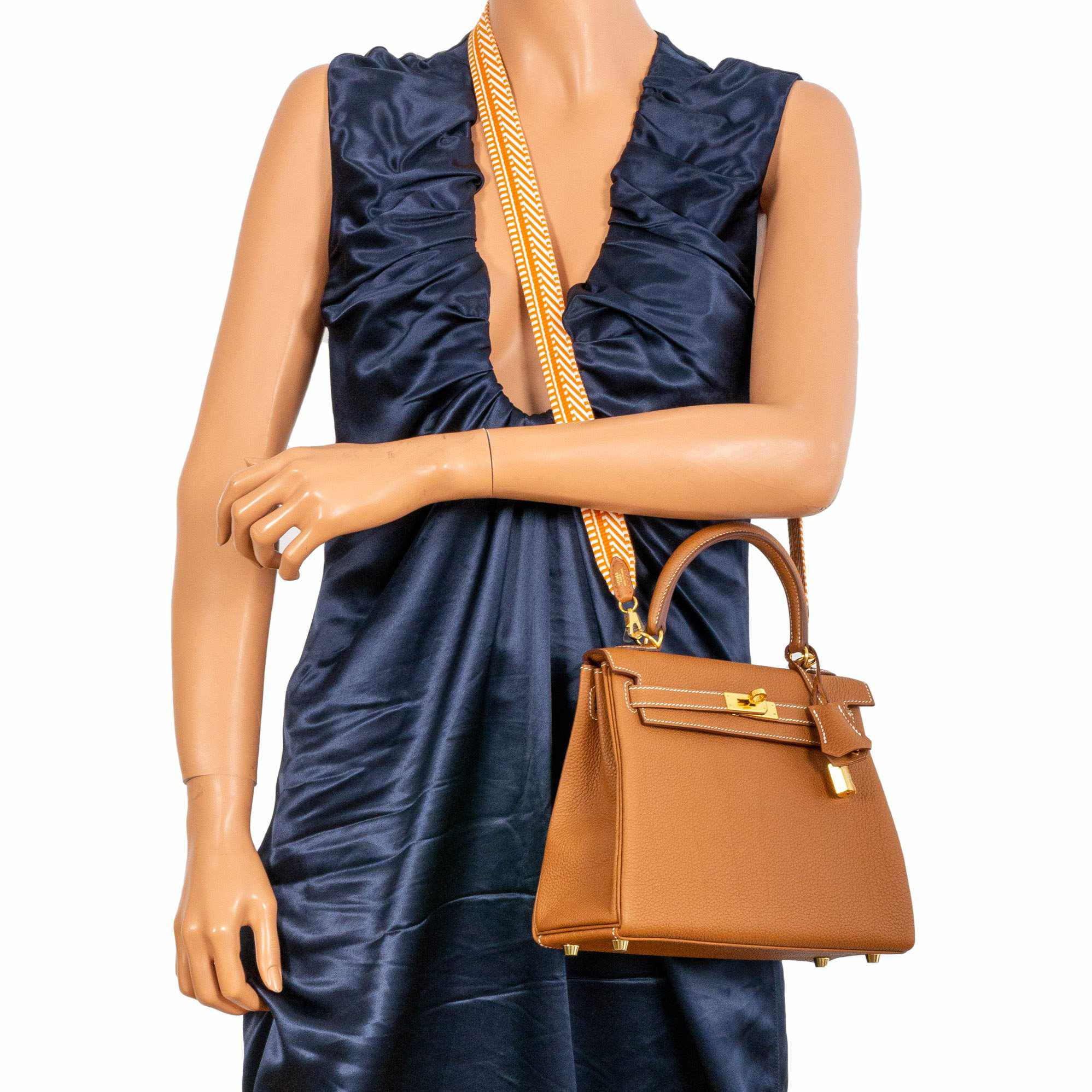 Hermès Kelly 25 Retourne Gold Togo Gold Hardware - 2019, D