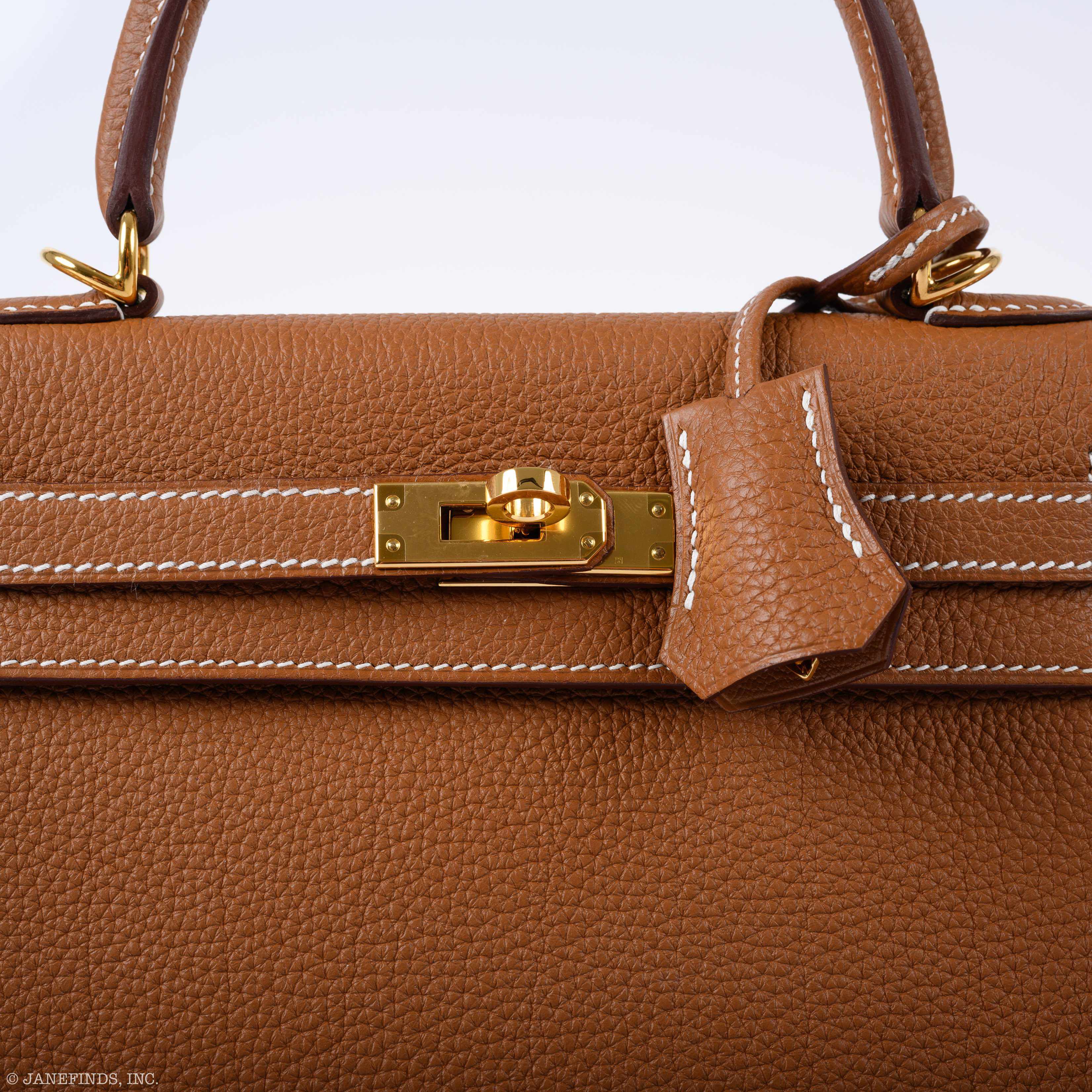 Hermès Kelly 25 Retourne Gold Togo Gold Hardware - 2019, D