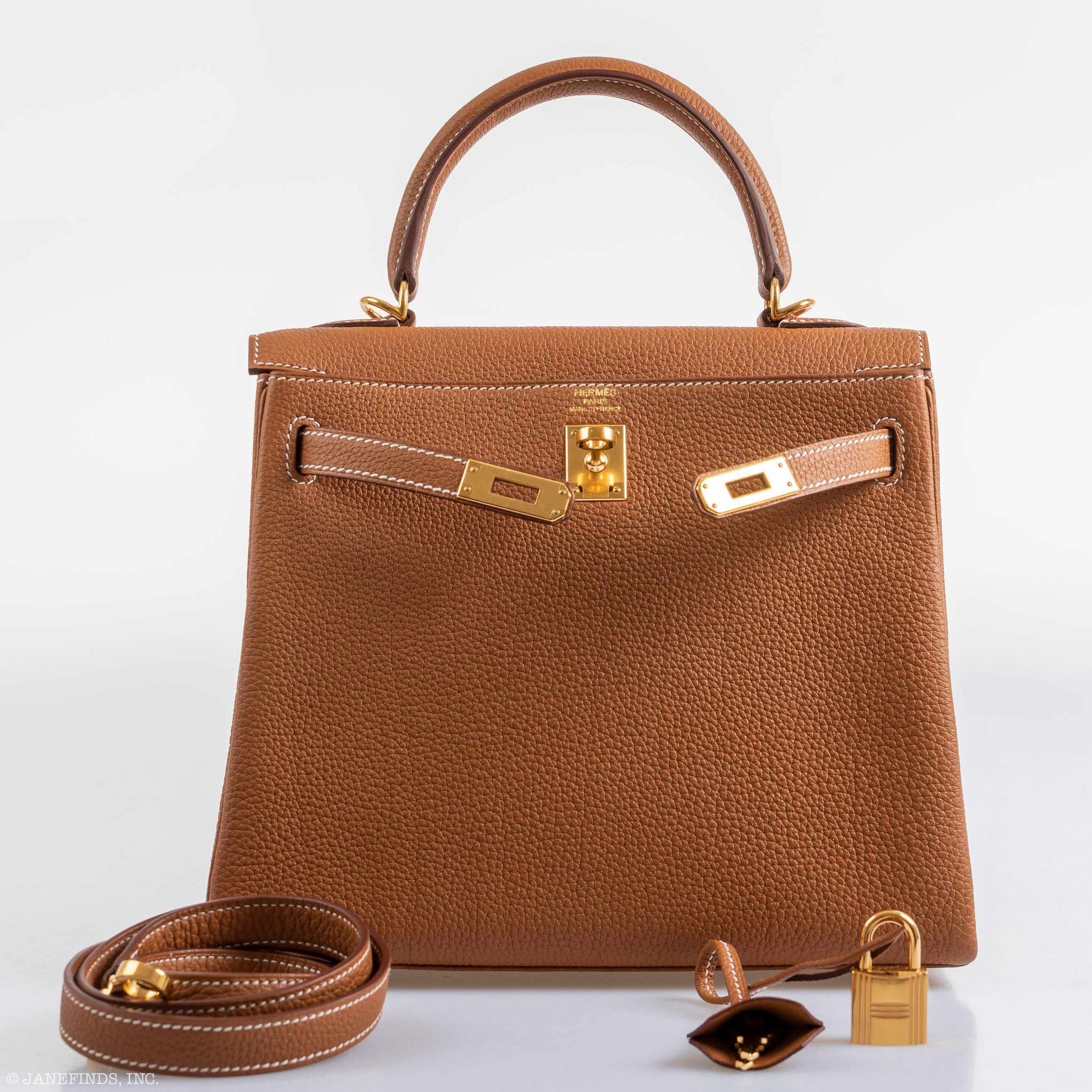 Hermès Kelly 25 Retourne Gold Togo Gold Hardware - 2021, Z