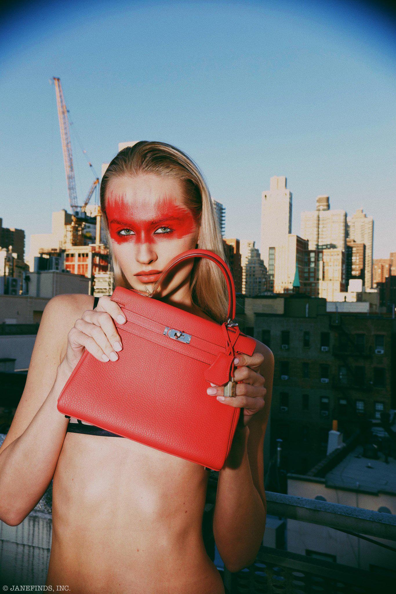 Hermès Kelly 25 Retourne Rouge Pivoine Togo Palladium Hardware - 2019, D