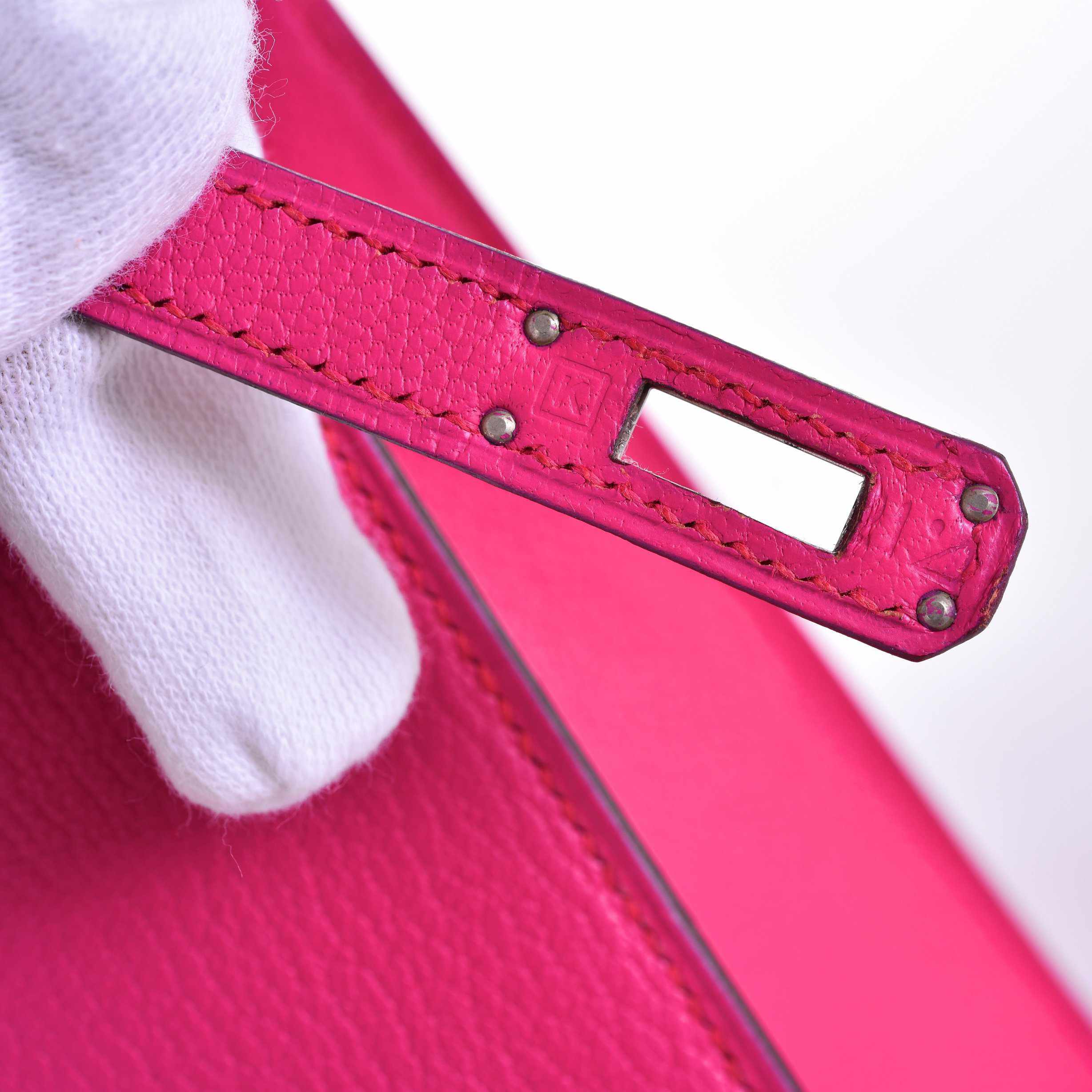 Hermès Kelly 25 Rose Shocking Pink Palladium Hardware