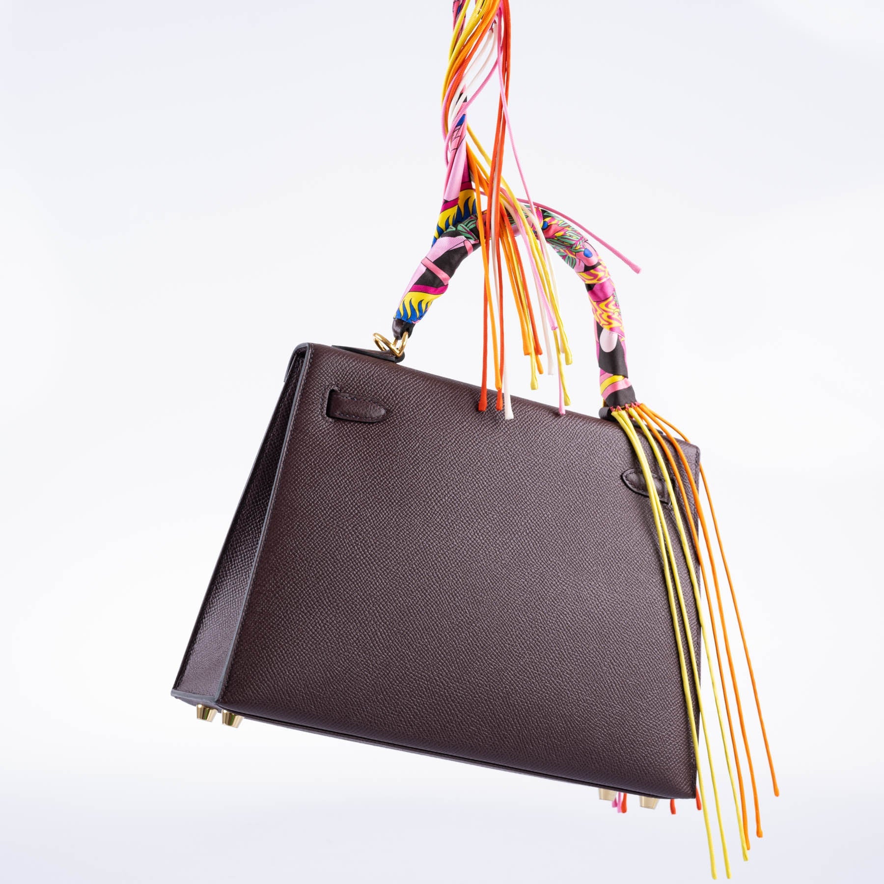Hermès Kelly 25 Sellier Rouge Epsom with Gold Hardware