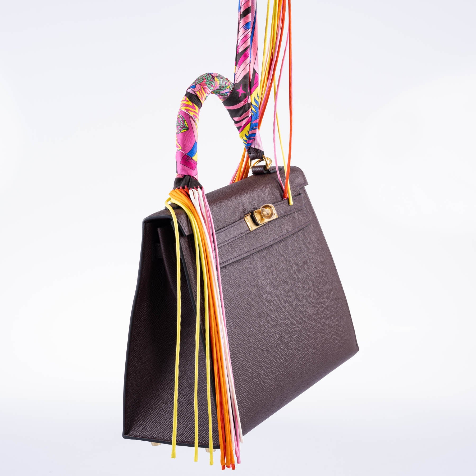Hermès Kelly 25 Sellier Rouge Epsom with Gold Hardware