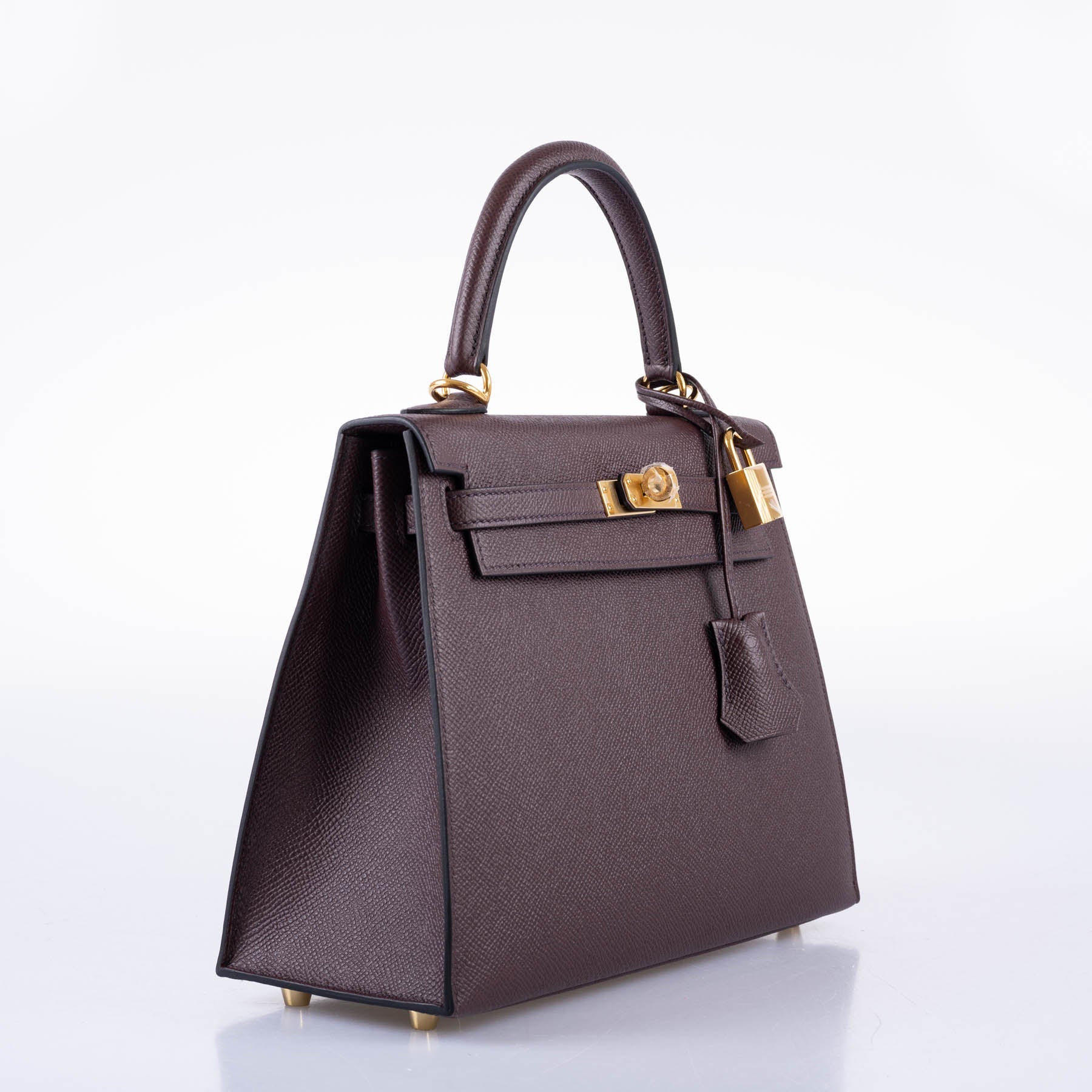 Hermès Kelly 25 Sellier Rouge Epsom with Gold Hardware
