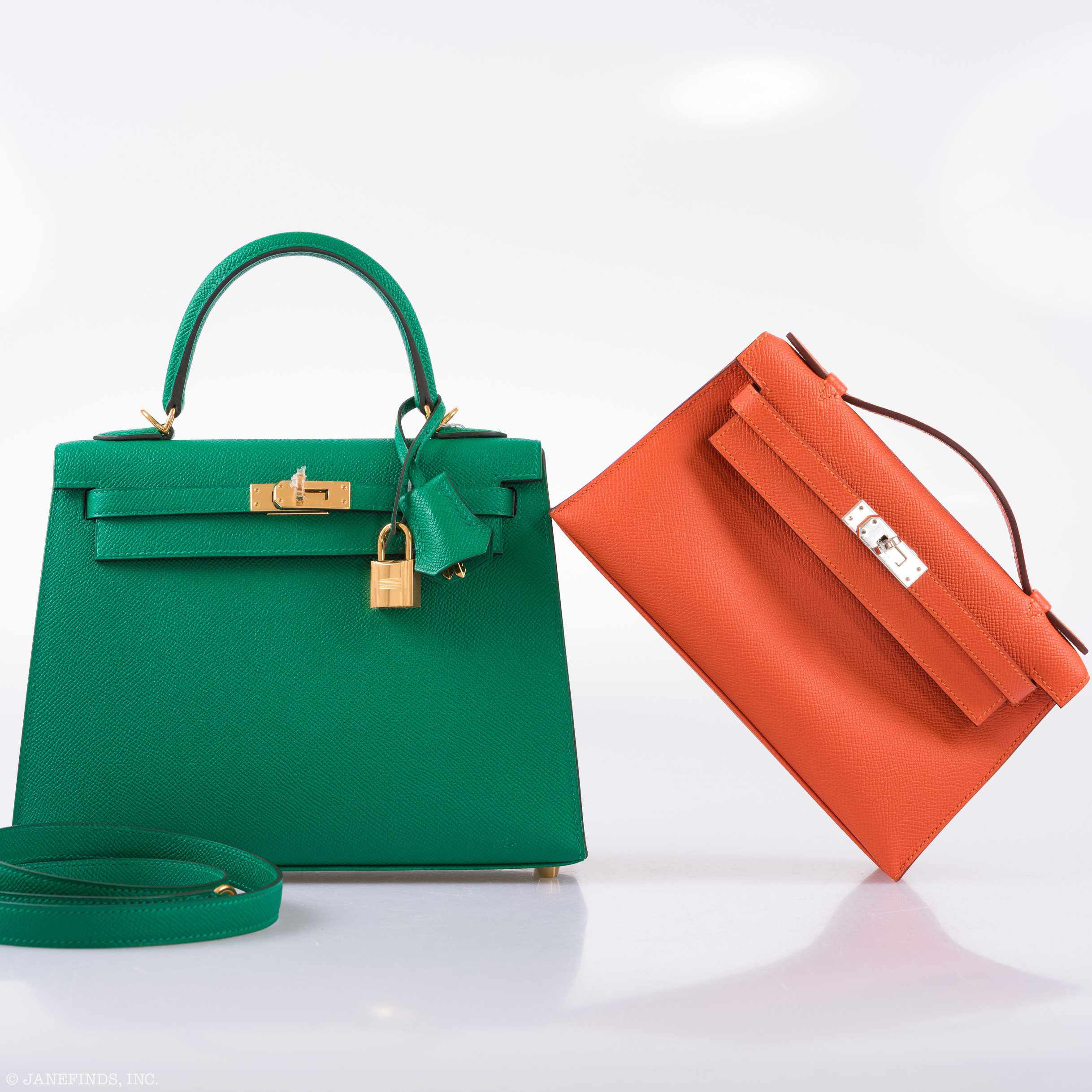 Hermès Kelly 25 Sellier Vert Vertigo Epsom Gold Hardware