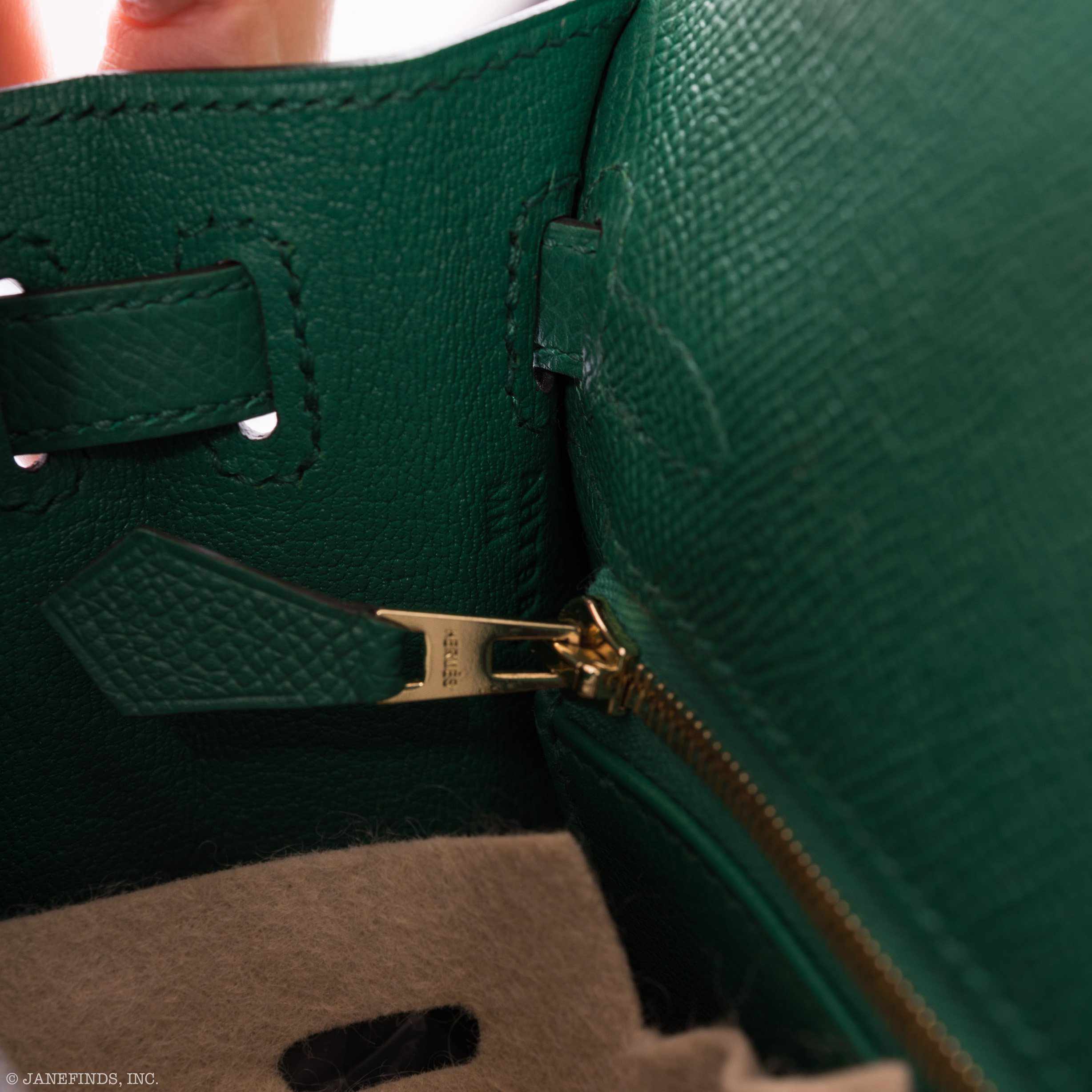 Hermès Kelly 25 Sellier Vert Vertigo Epsom Gold Hardware