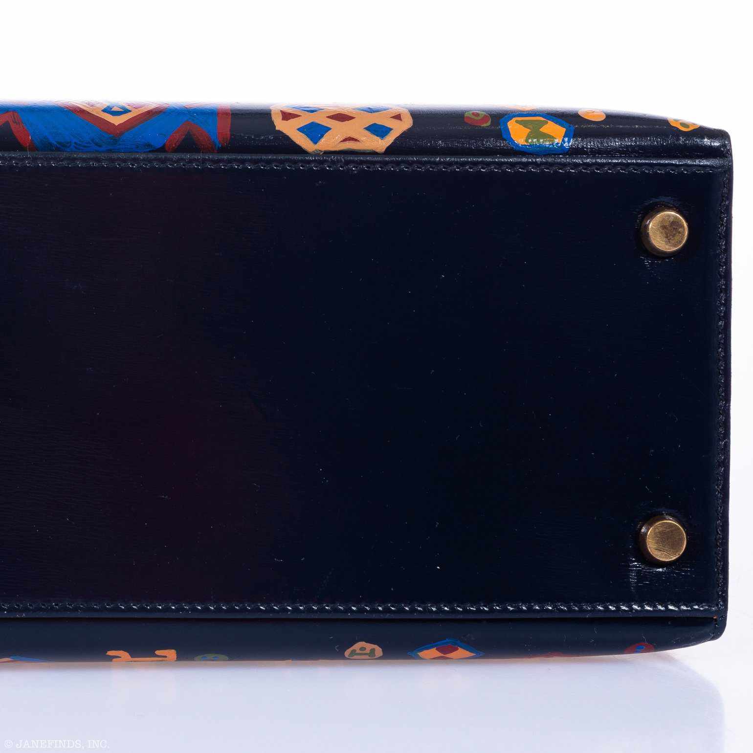 Hermès Kelly 28 Black Box Gold Hardware "The Qashqai" * JaneFinds Custom Shop