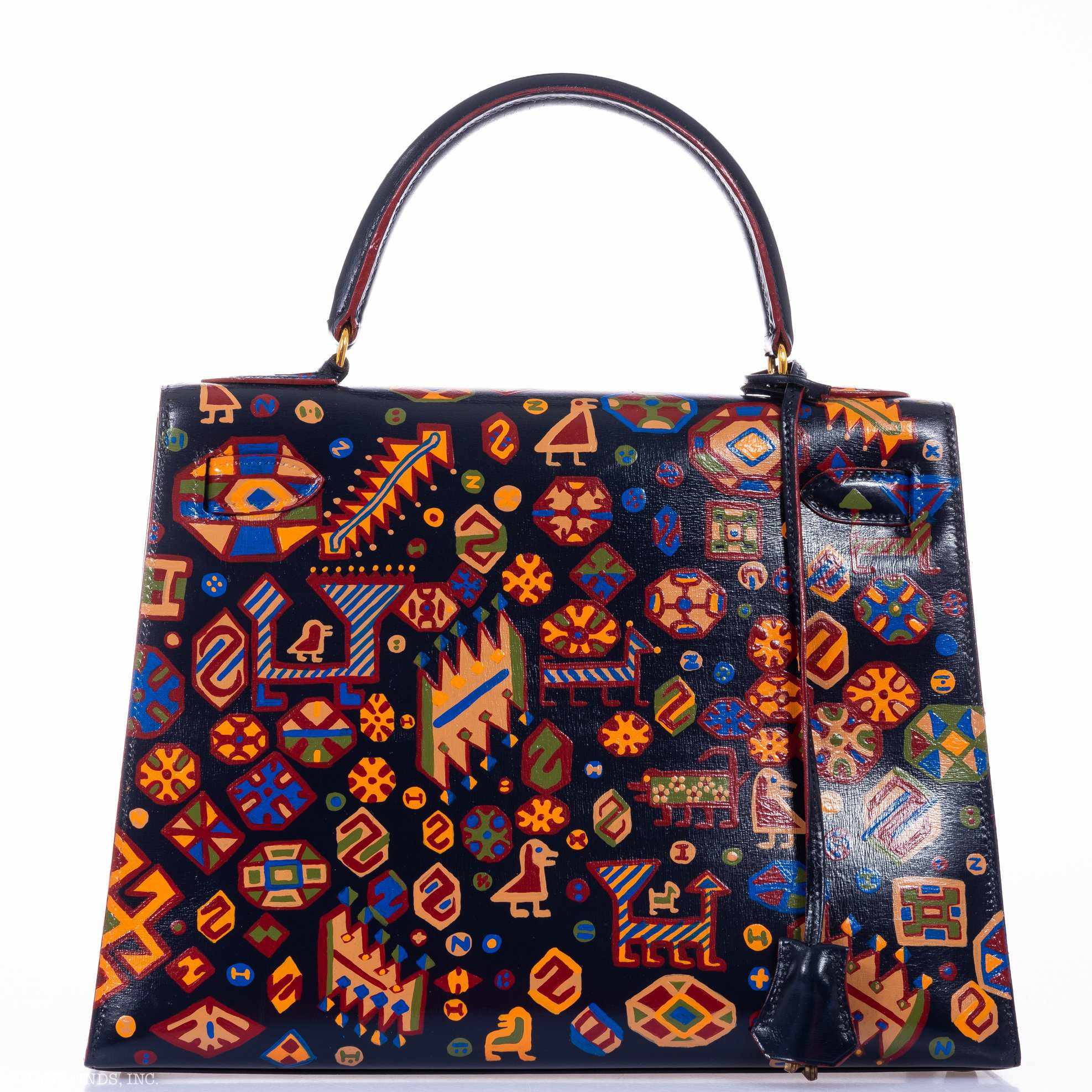 Hermès Kelly 28 Black Box Gold Hardware "The Qashqai" * JaneFinds Custom Shop