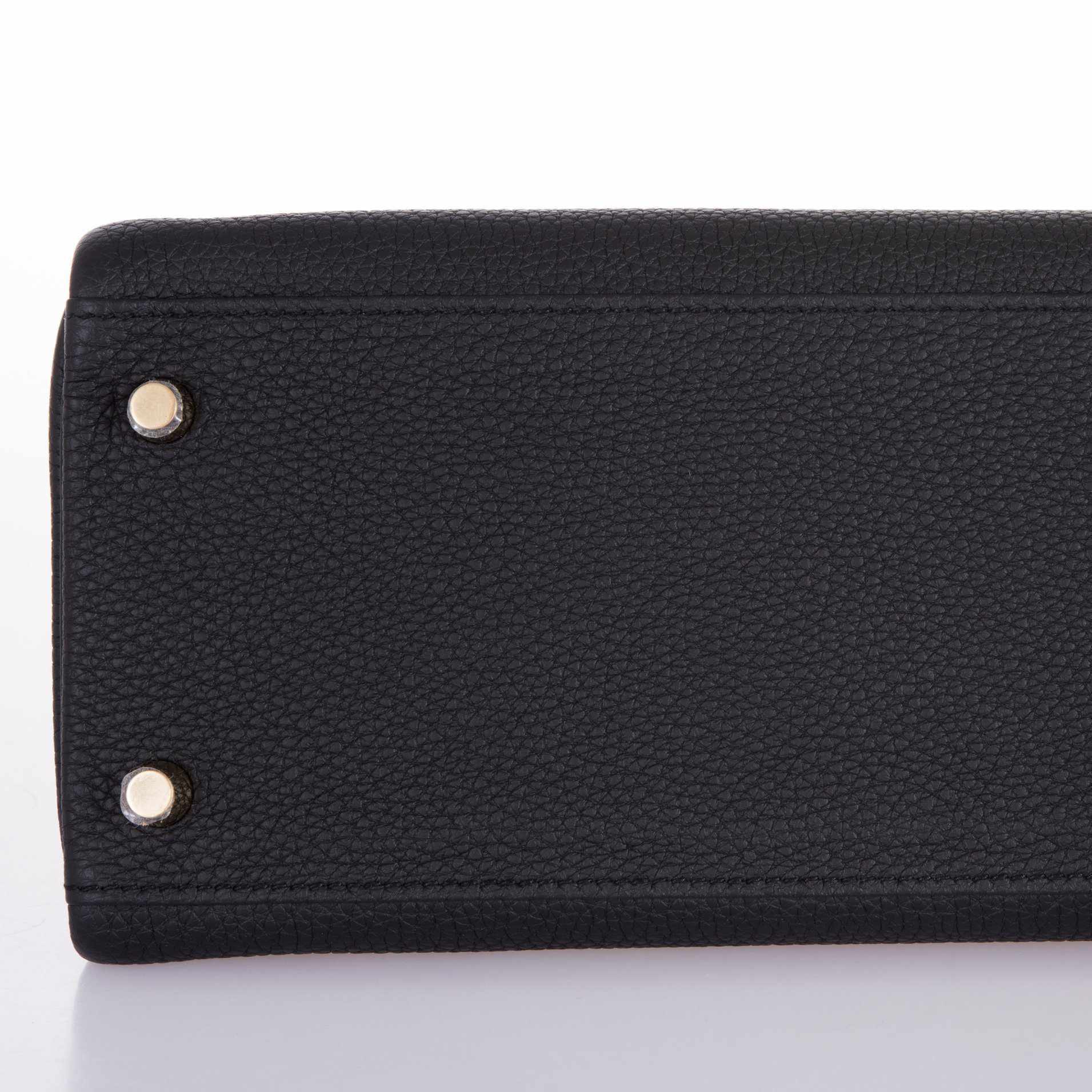 Hermès Kelly 28 Black Togo Gold Hardware