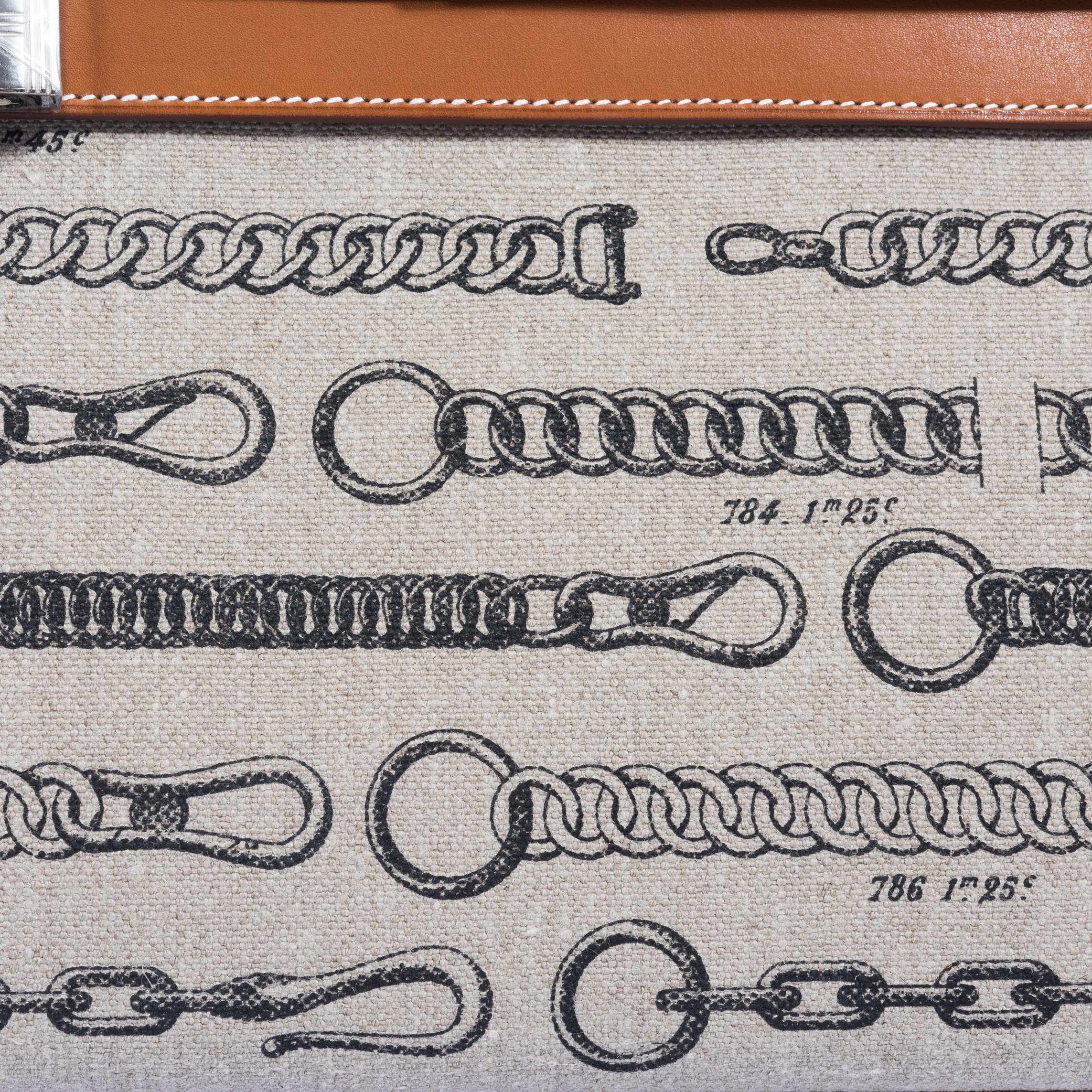 Hermès Kelly 28 De Camp Dechainee Toile And Fauve Barenia Palladium Hardware