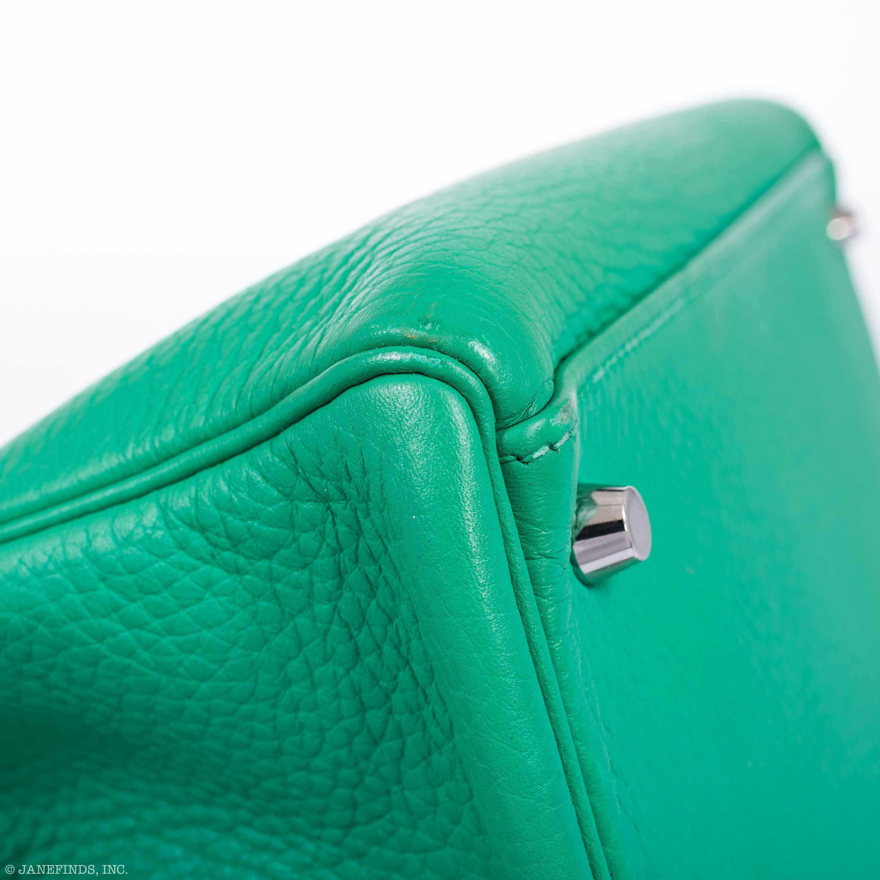 Hermès Kelly 28 Menthe Togo Palladium Hardware