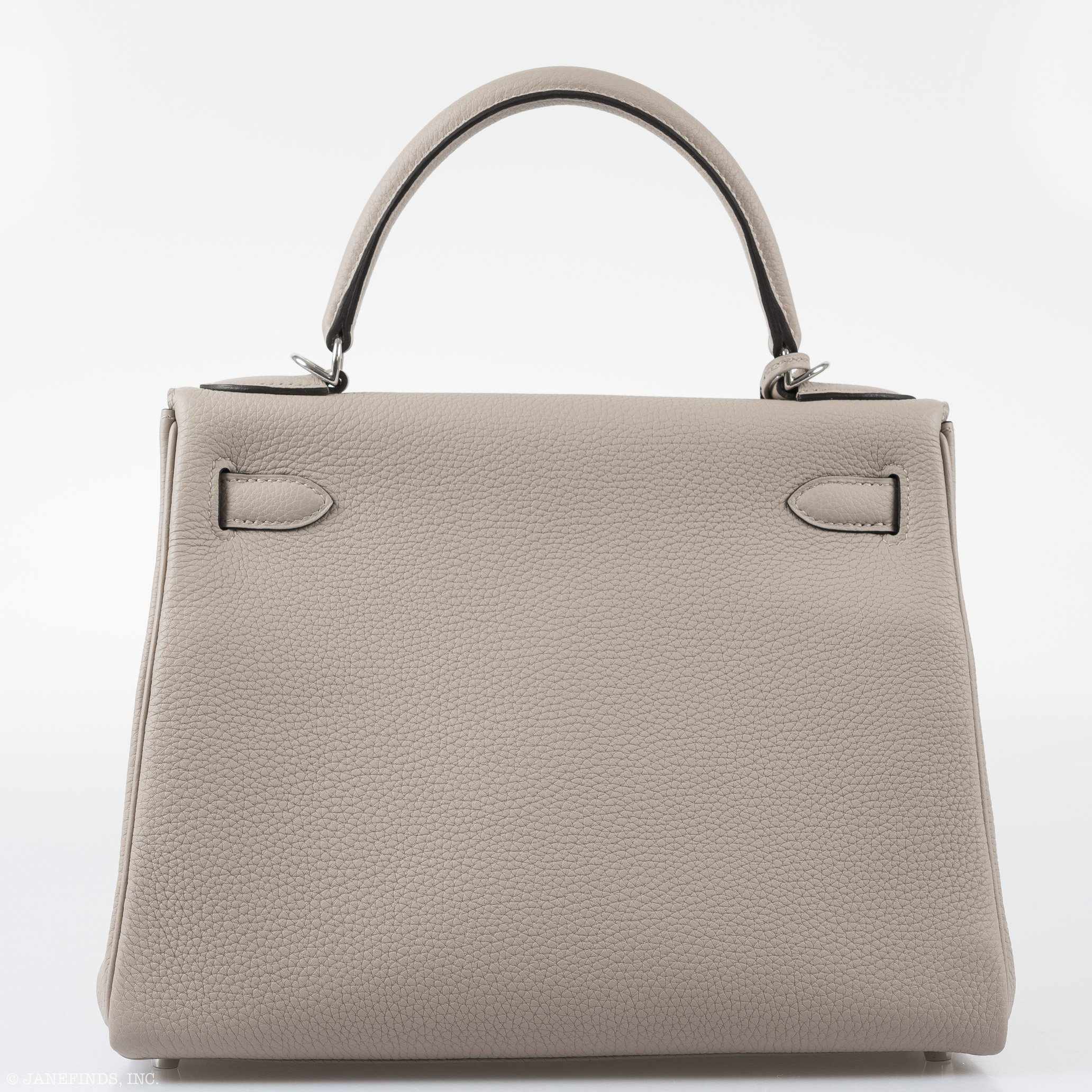Hermès Kelly 28 Retourne Gris Asphalte Togo Palladium Hardware