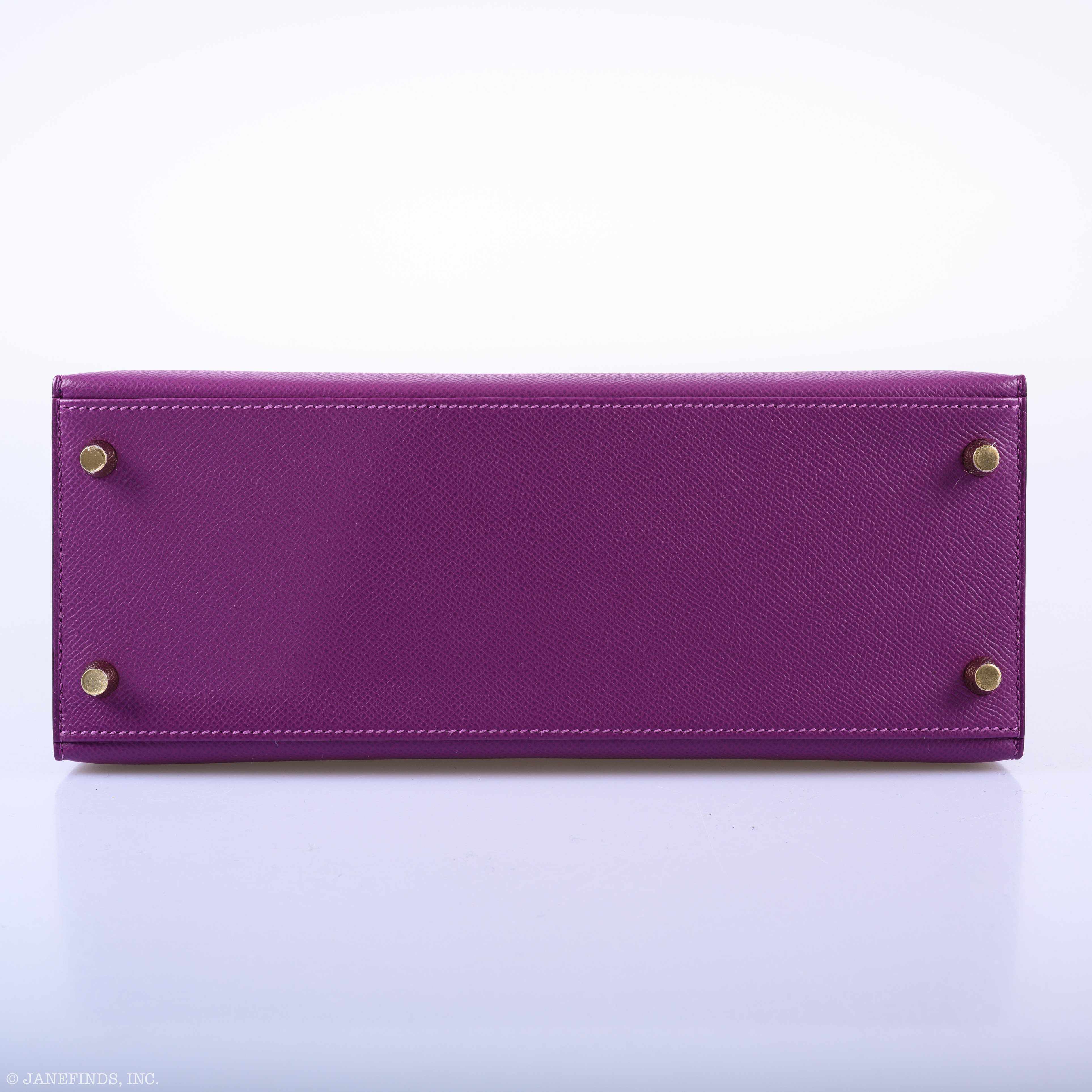 Hermès Kelly 28 Sellier Anemone Epsom Gold Hardware