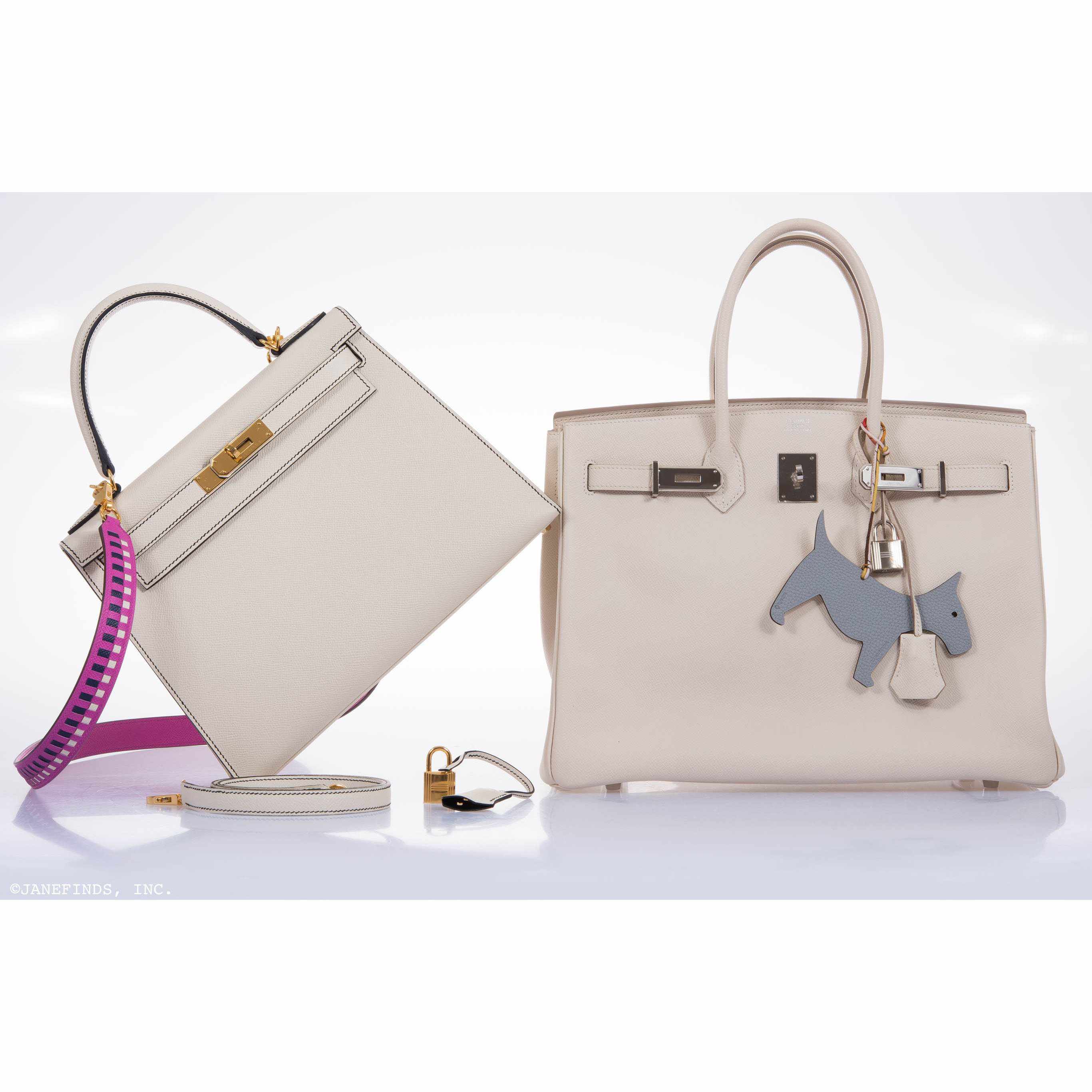 Hermès Kelly 28 Sellier HSS Craie And Black Epsom Gold Hardware