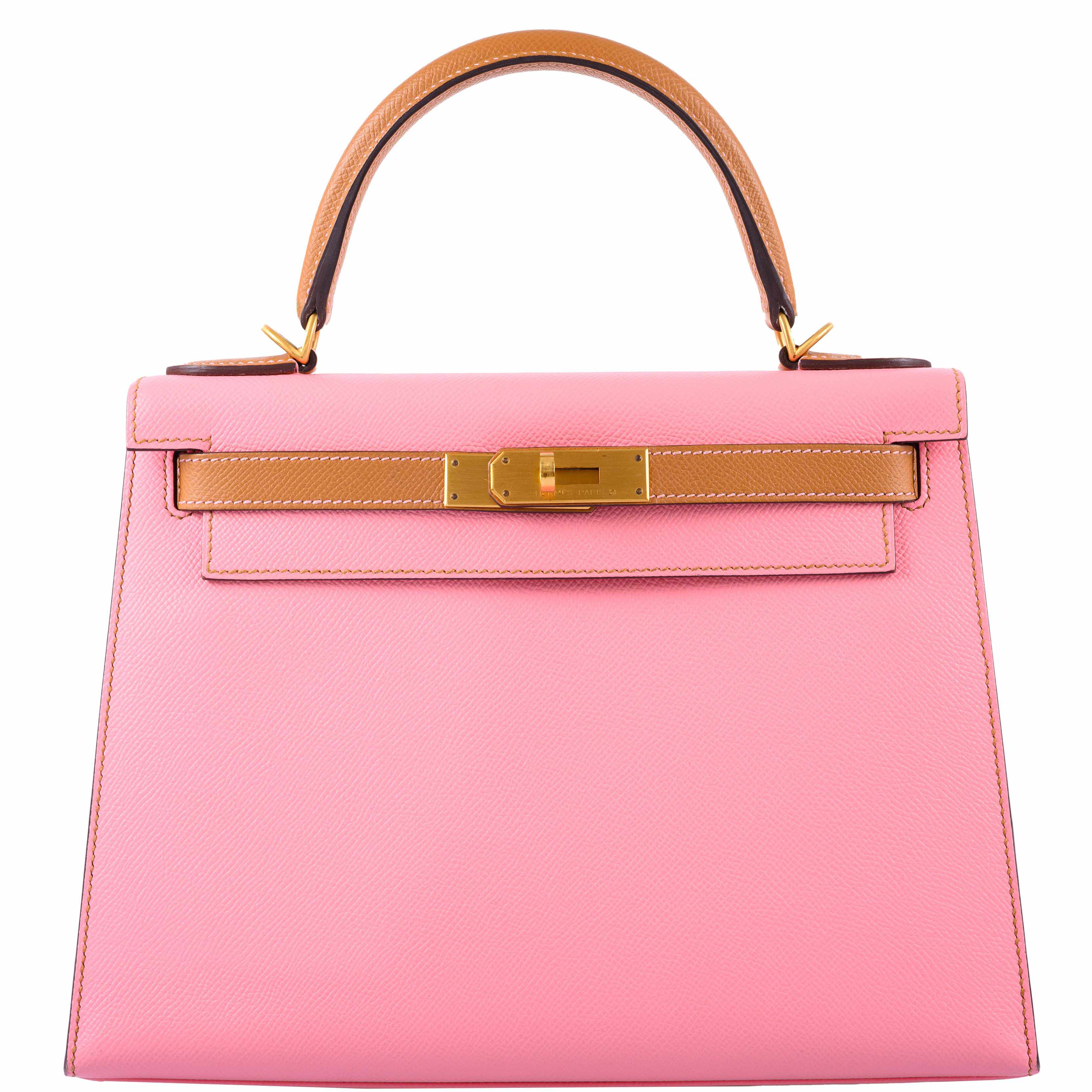 Hermès Kelly 28 Sellier HSS Rose Confetti & Gold Epsom Brushed Gold Hardware - 2017