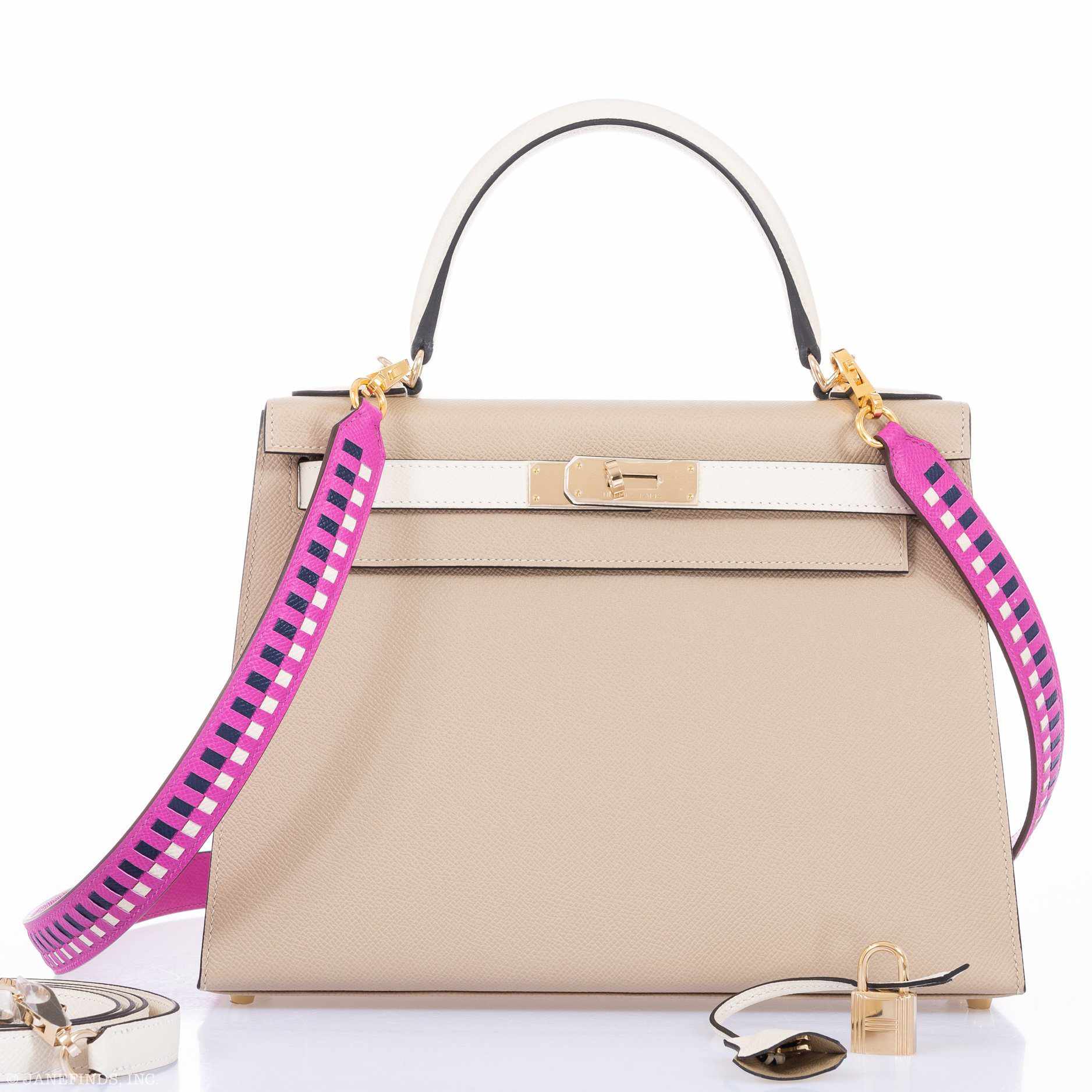 Hermès Kelly 28 Sellier HSS Trench And Craie Epsom Gold Hardware