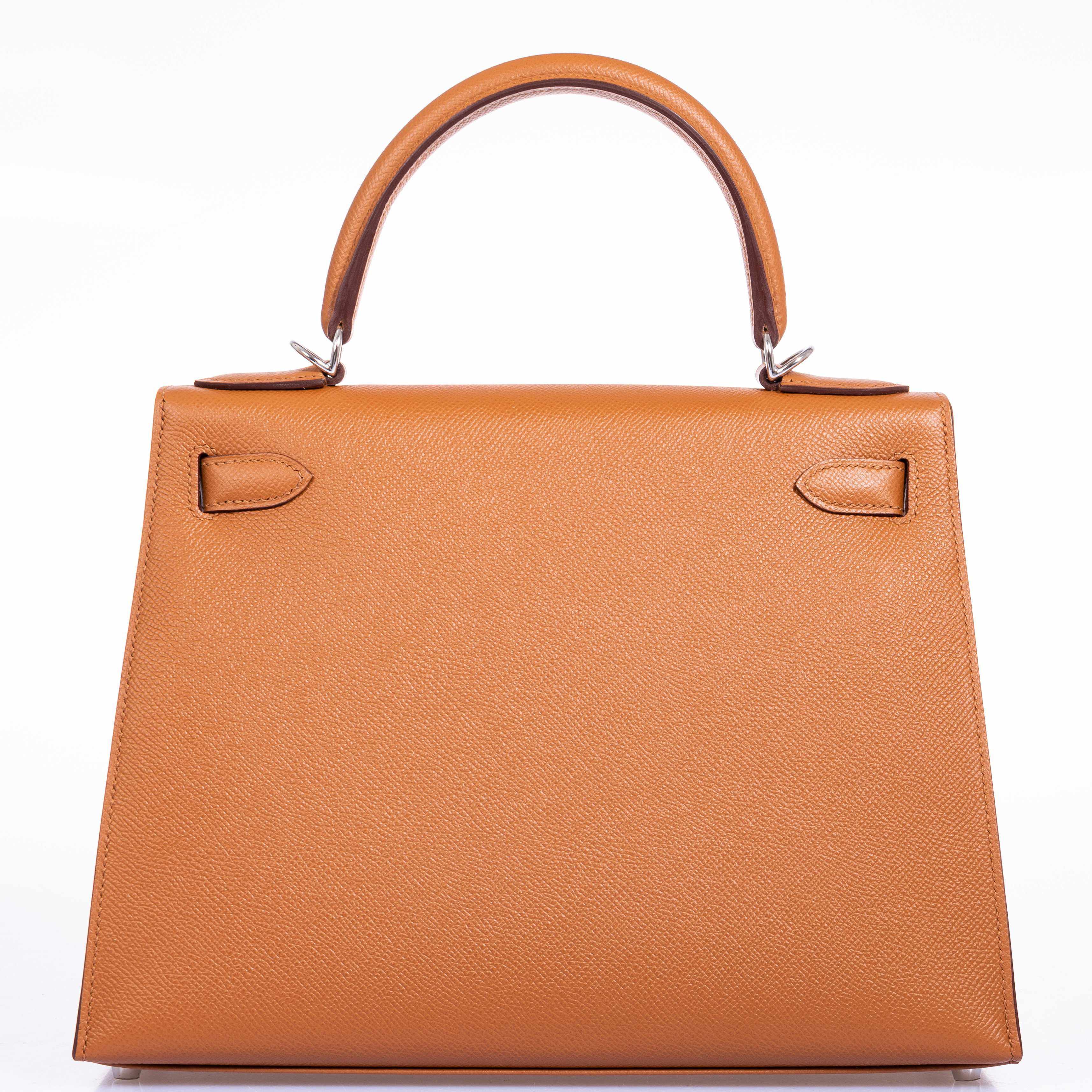 Hermès Kelly 28 Sellier Resort S 2018 Gold Celeste Blue Palladium Hardware