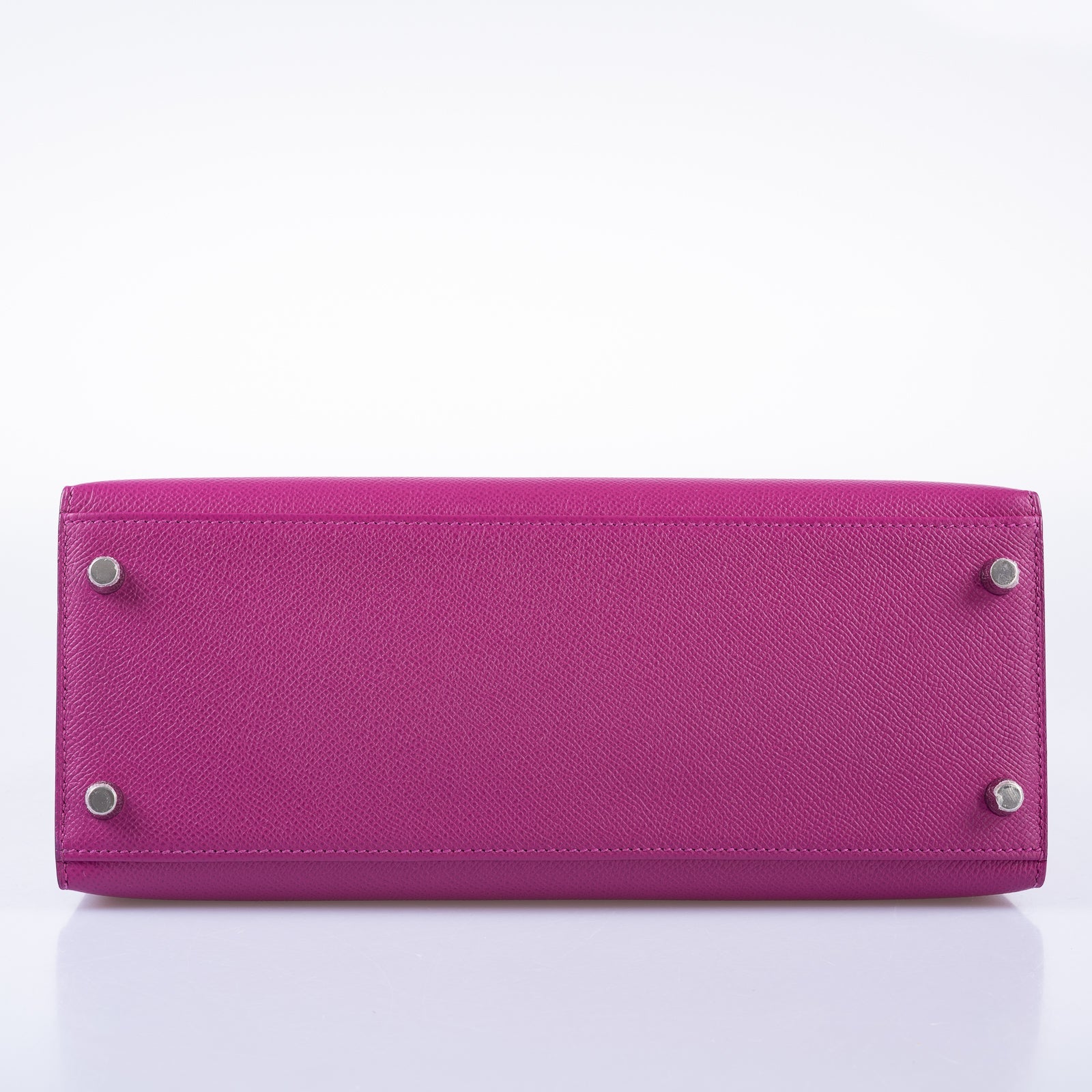 Hermès Kelly 28 Sellier Rose Pourpre Epsom Palladium Hardware