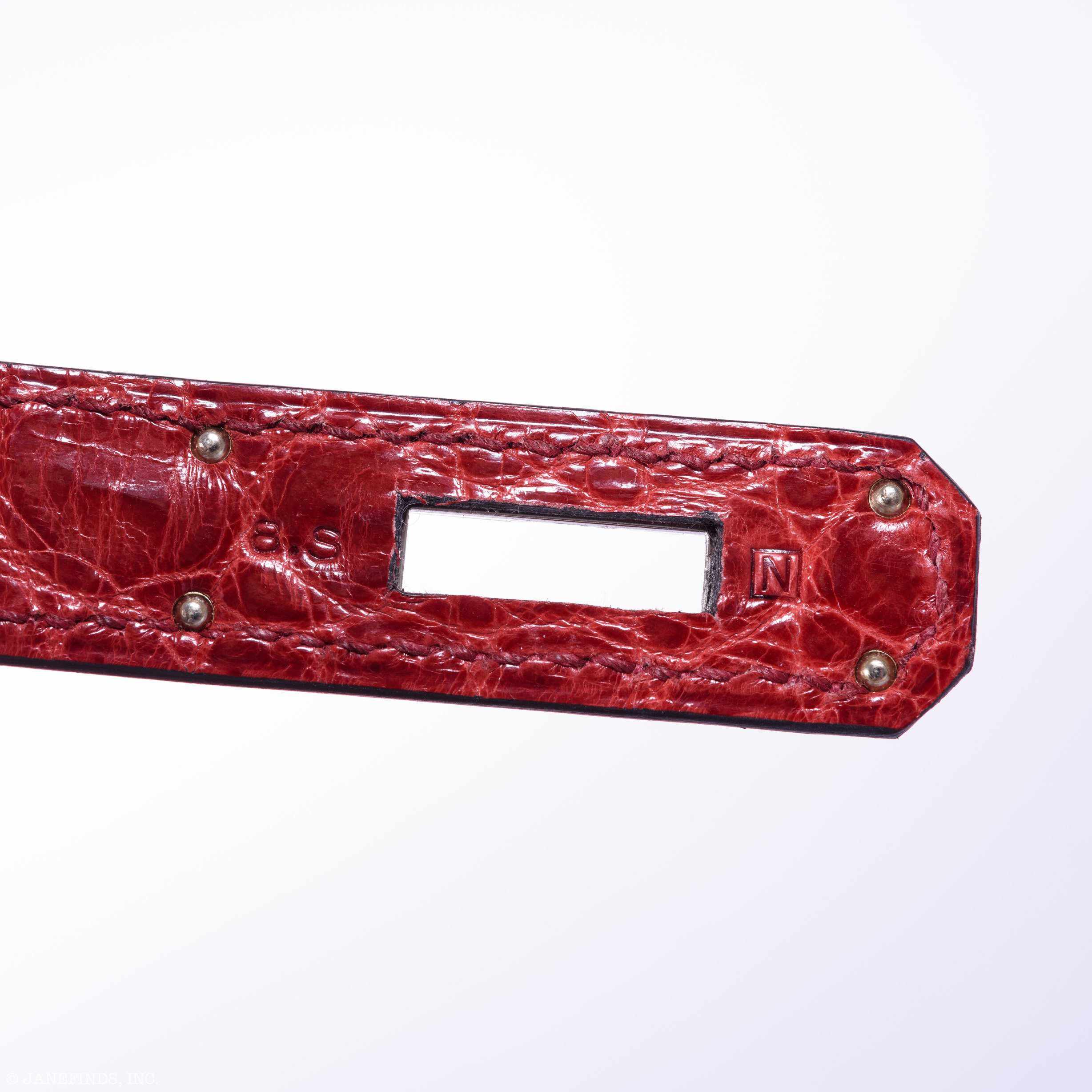 Hermès Kelly 28 Sellier Rouge H Niloticus Crocodile Palladium Hardware