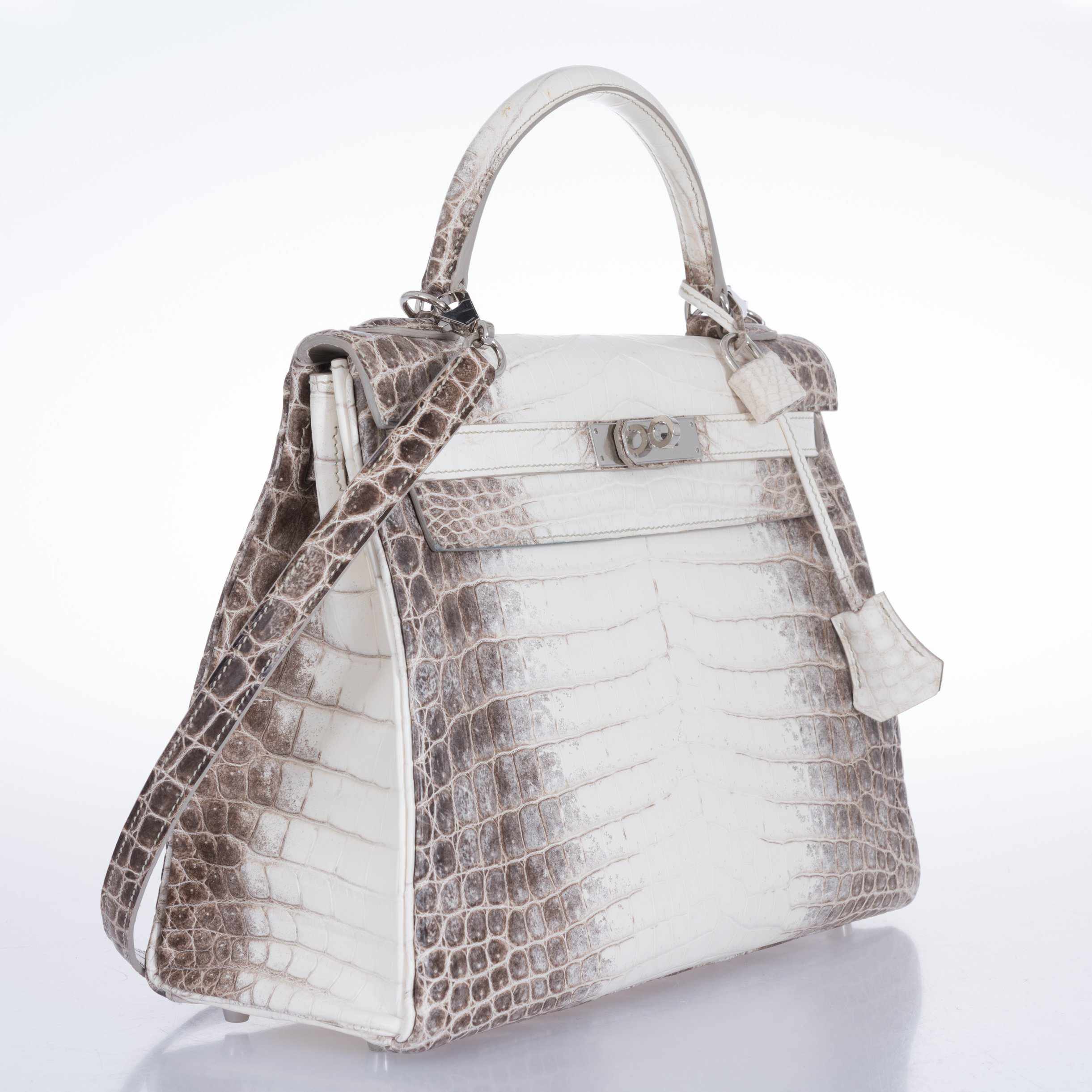 Hermès Kelly 32 Himalayan Niloticus Crocodile Palladium Hardware