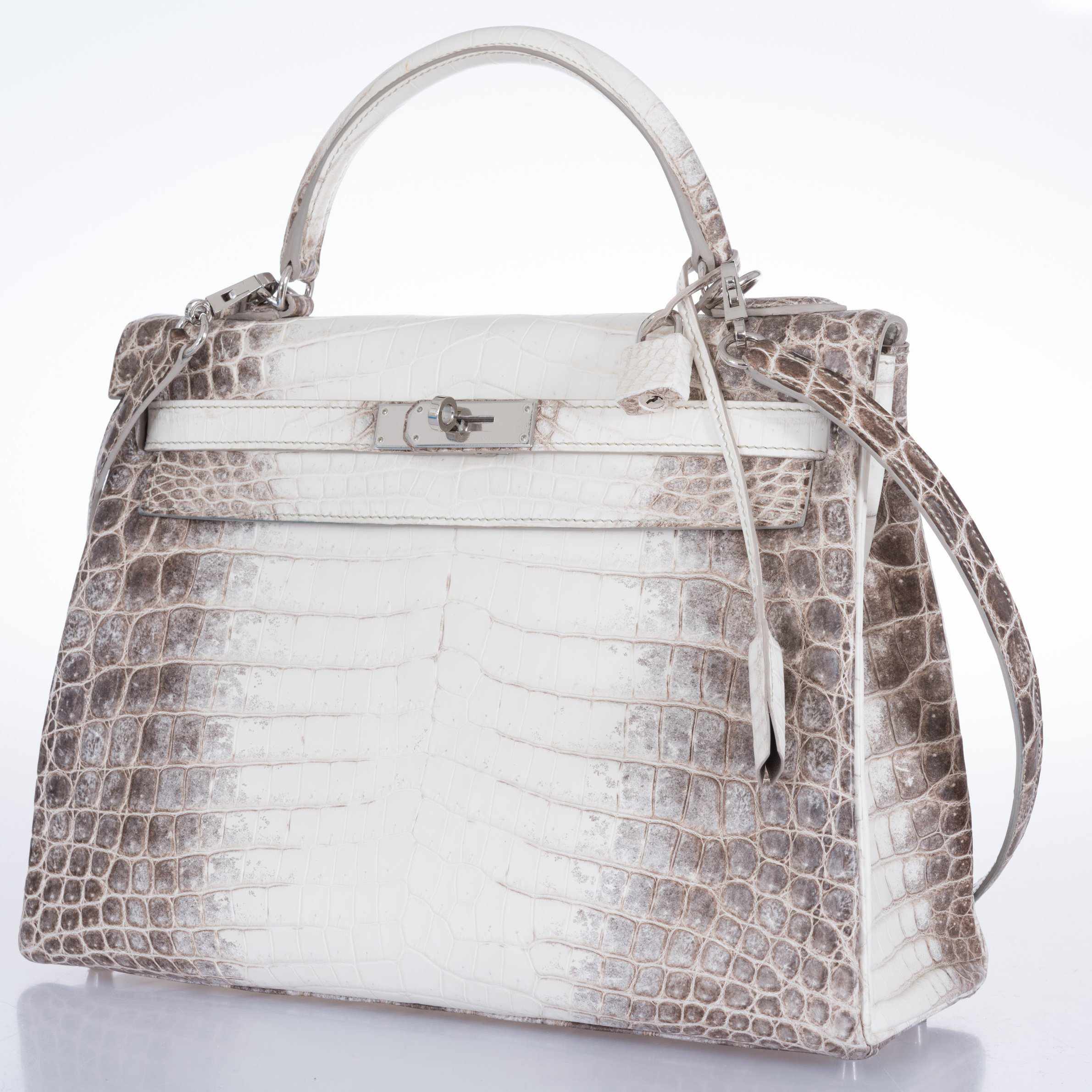 Hermès Kelly 32 Himalayan Niloticus Crocodile Palladium Hardware