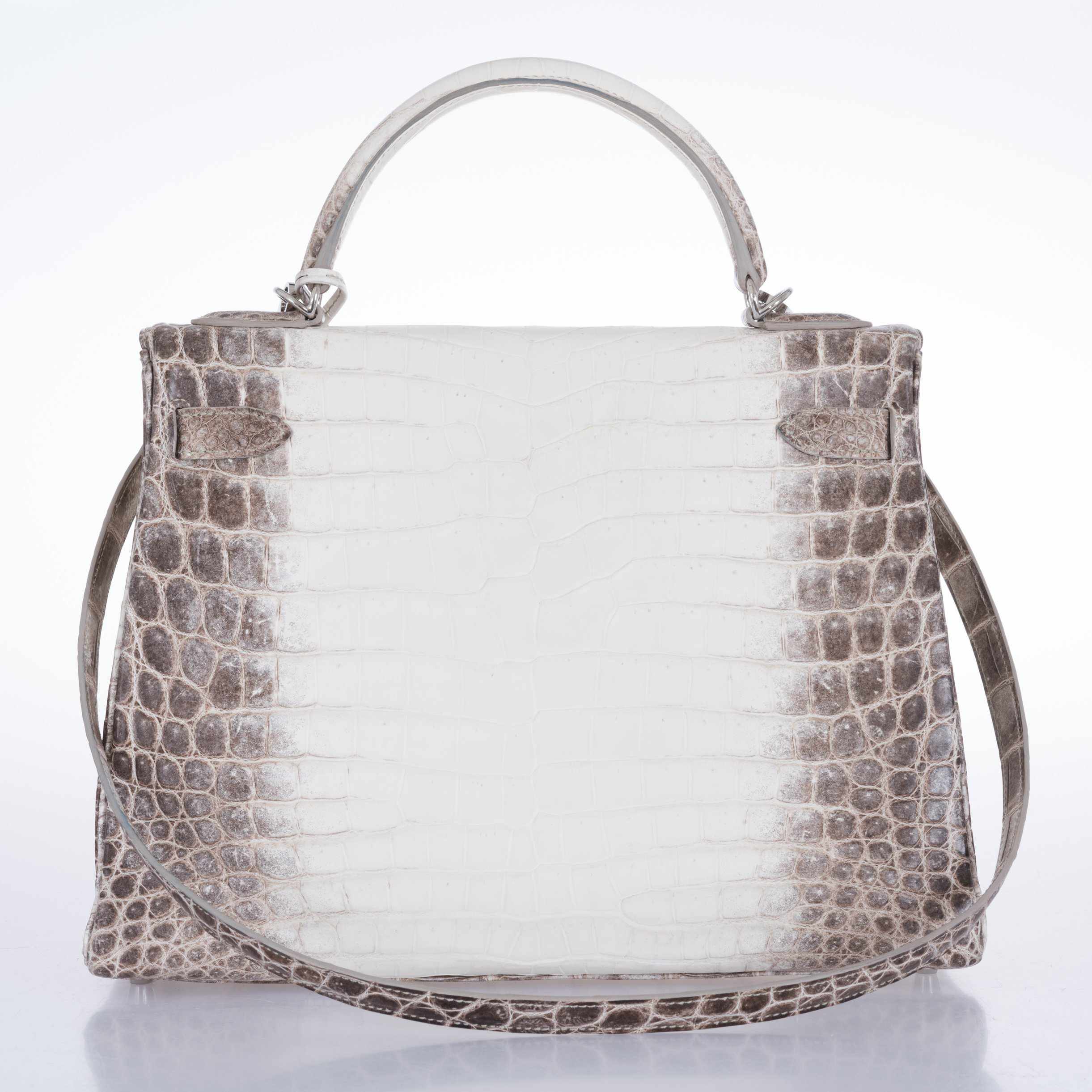 Hermès Kelly 32 Himalayan Niloticus Crocodile Palladium Hardware