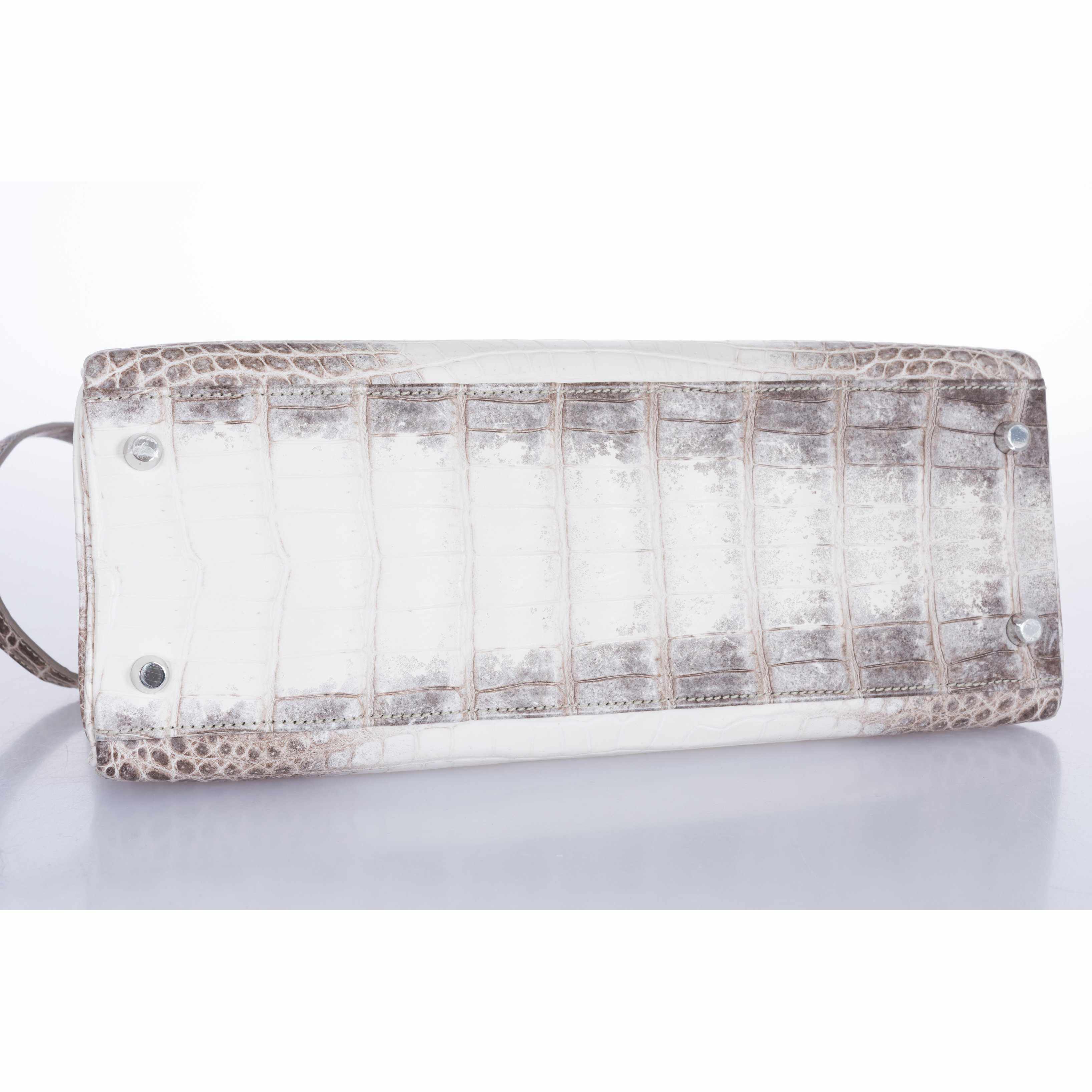 Hermès Kelly 32 Himalayan Niloticus Crocodile Palladium Hardware