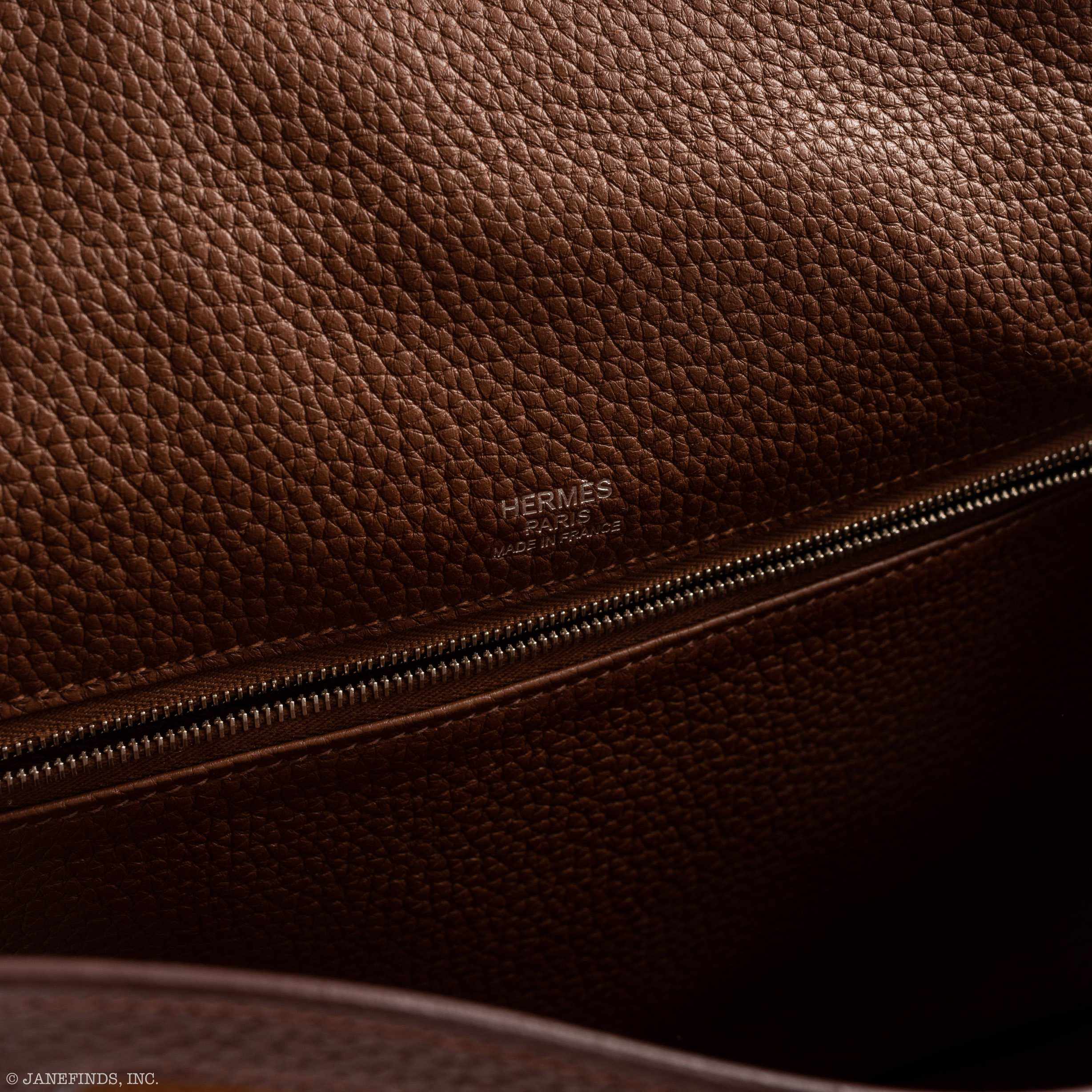 Hermès Kelly 32 Retourne Grizzly Fauve Suede Togo Amazone Strap