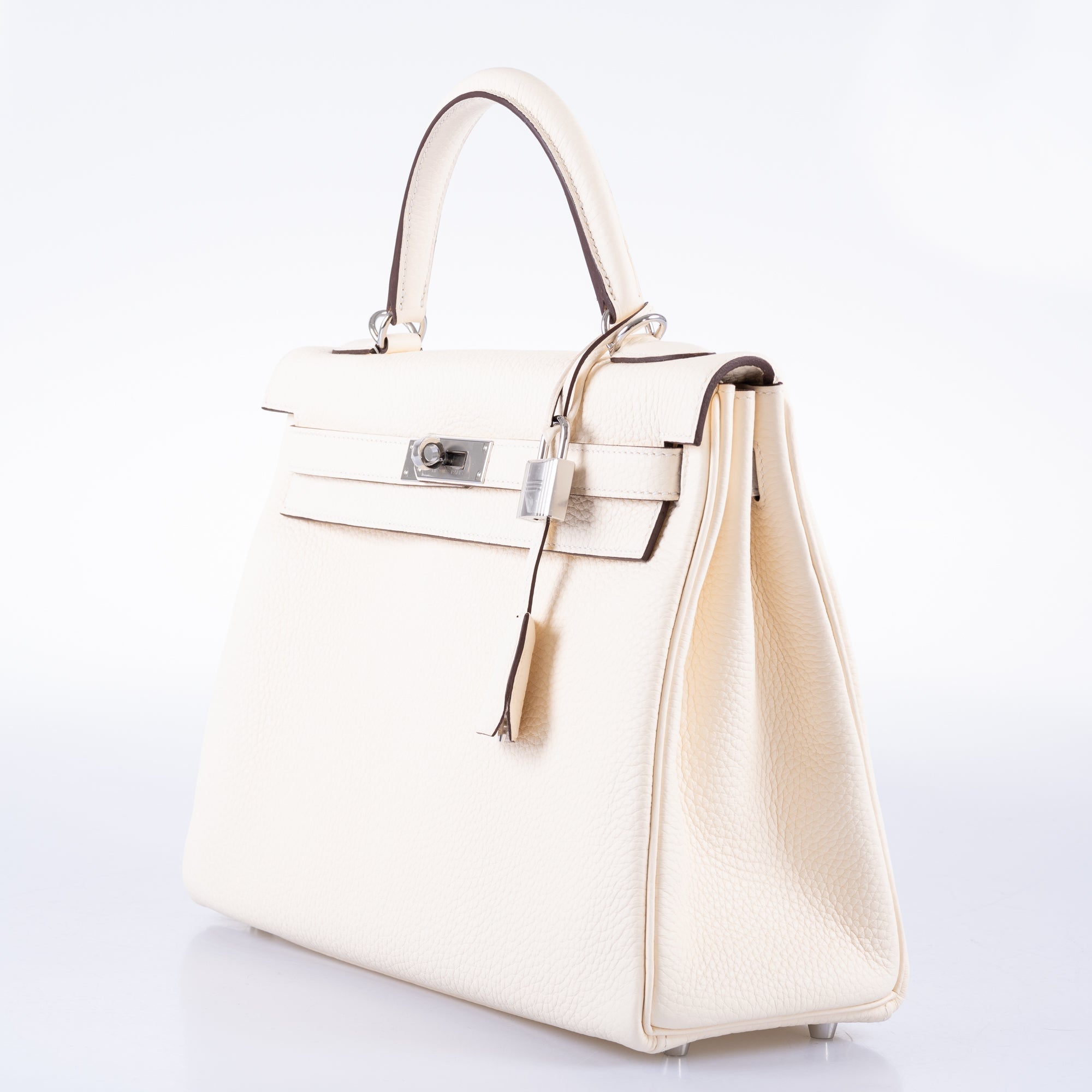 Hermès Kelly 32 Retourne Nata Taurillon Clemence with Palladium Hardware