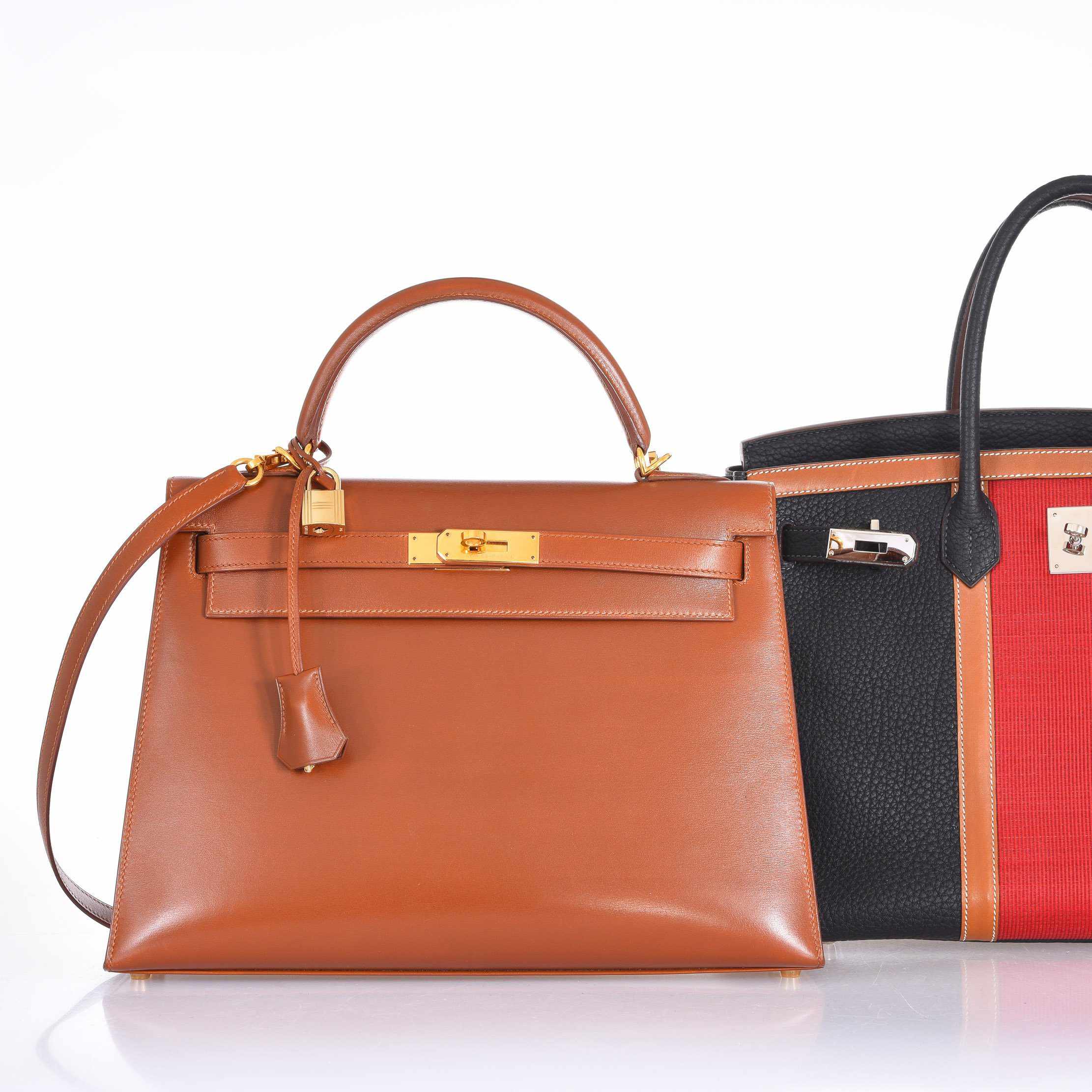 Hermès Kelly 32 Sellier Noisette Box Gold Hardware